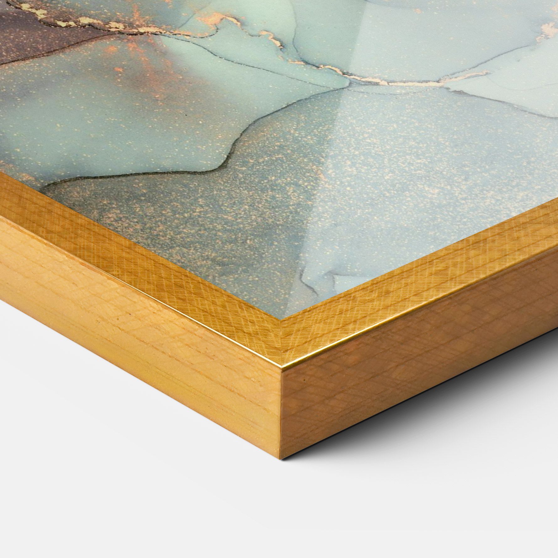 Abstract Turquoise Marble mockup 3