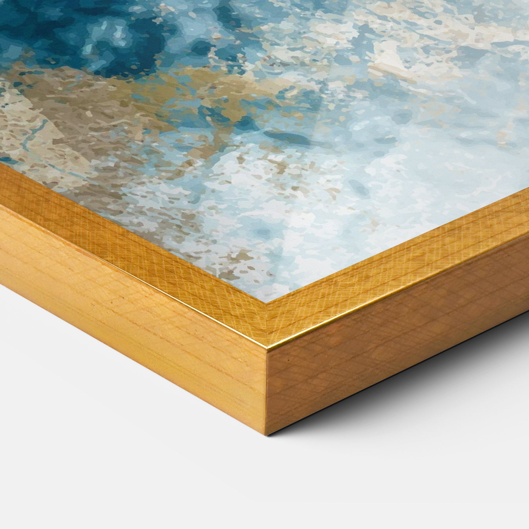 Blue Water Marble mockup 3