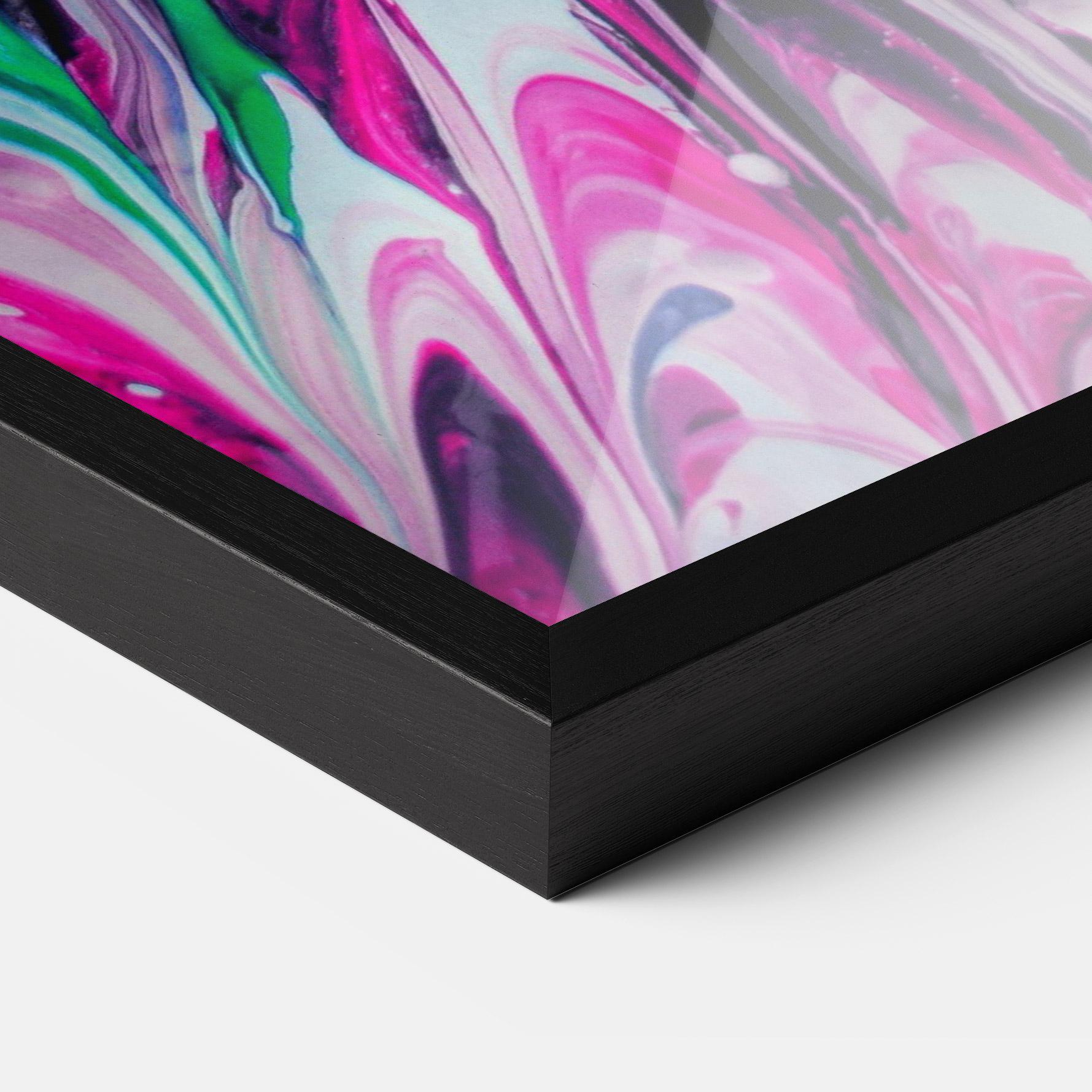 Gerahmte Poster Abstract Rose Colours mockup 3