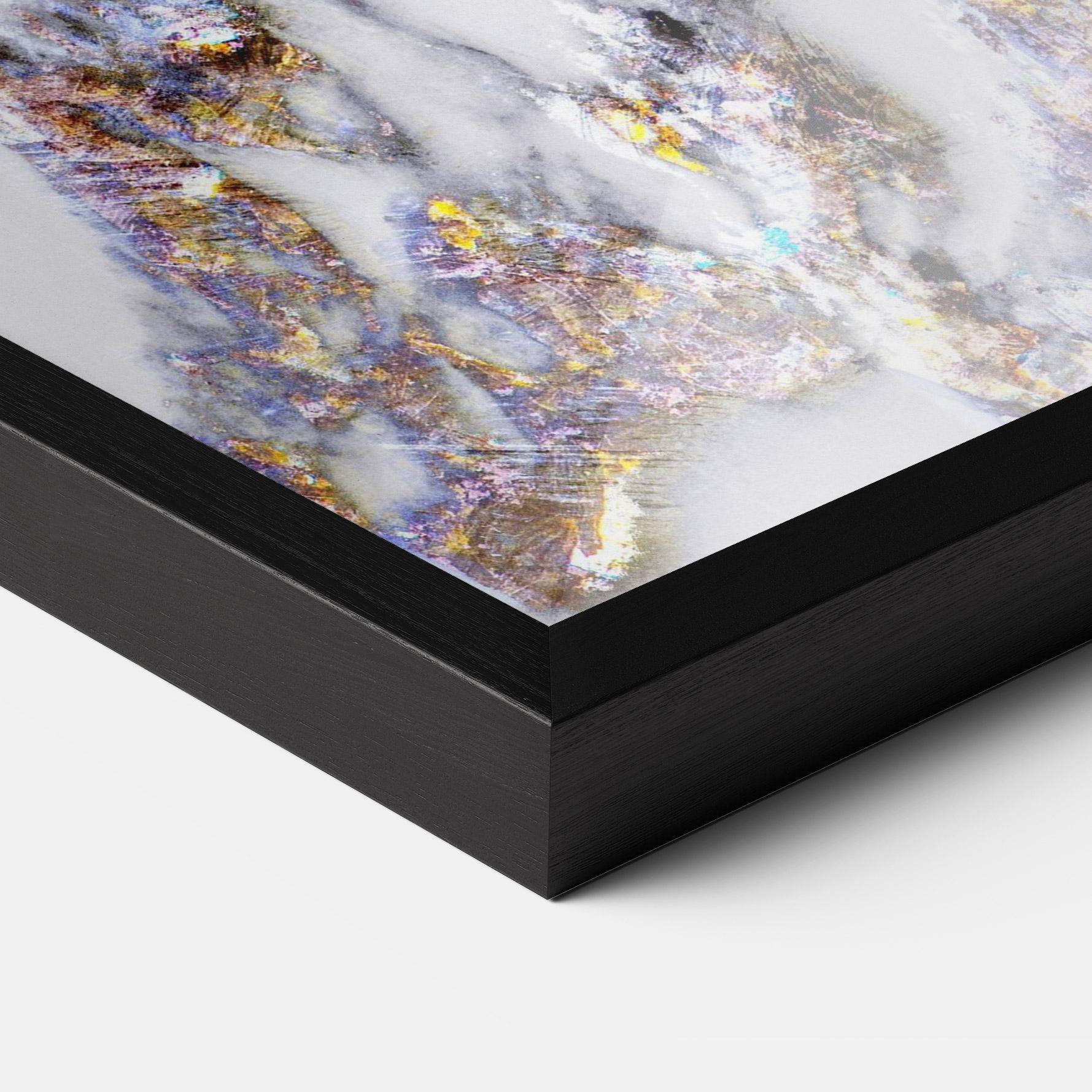 Gerahmte Poster Beautiful Color Marble mockup 3