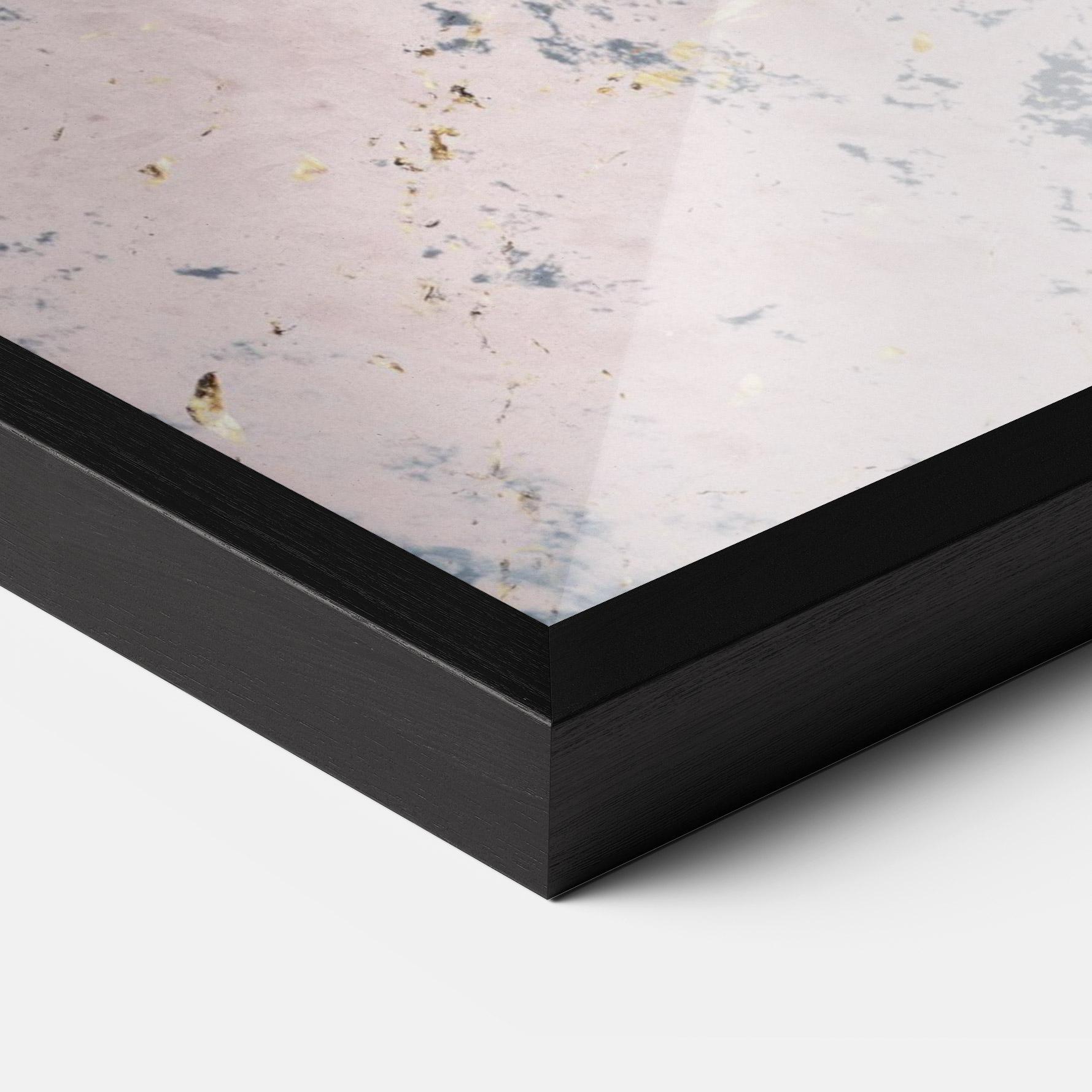 Gerahmte Poster Blue Golden Lines mockup 3