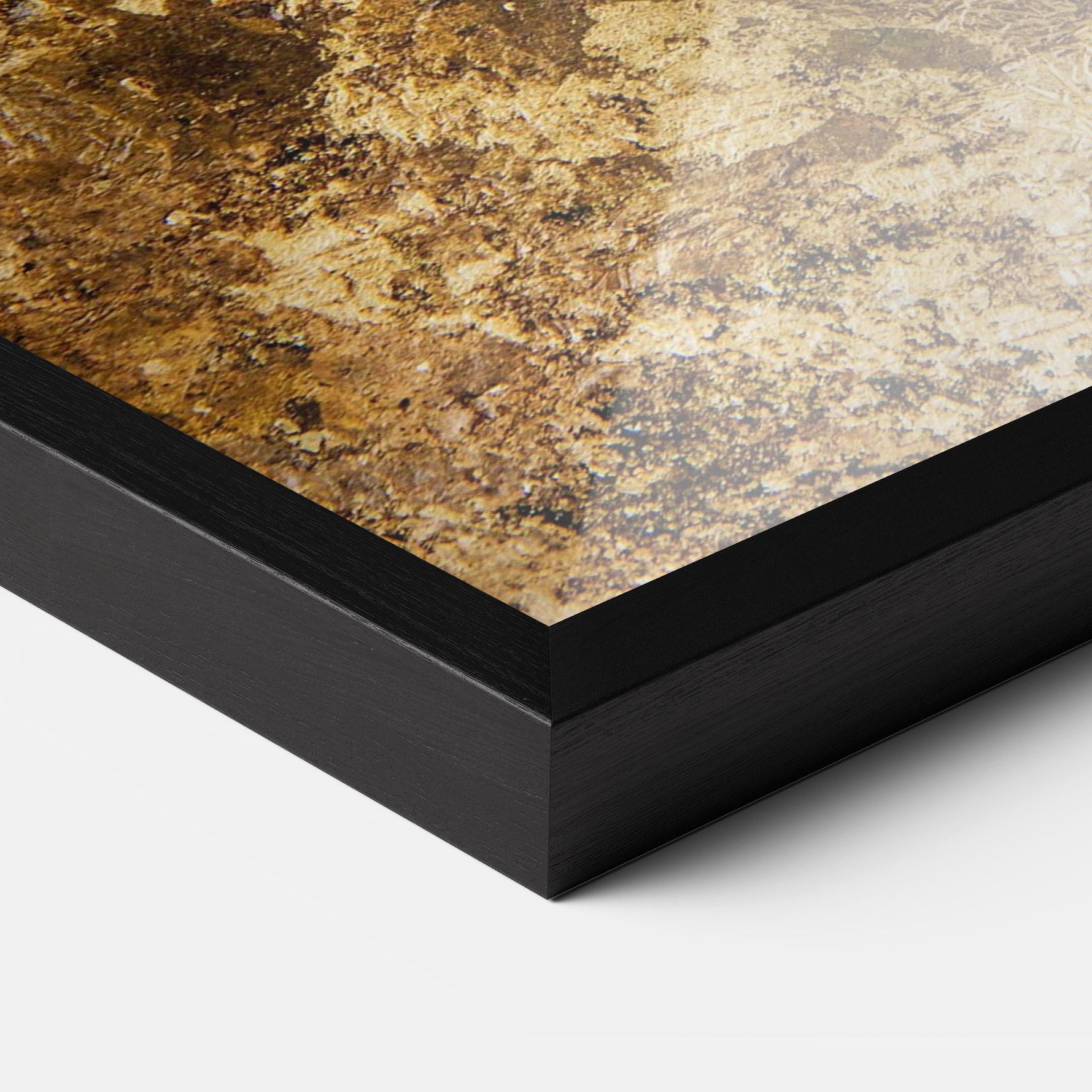 Gerahmte Poster Gold Dark Grey mockup 3