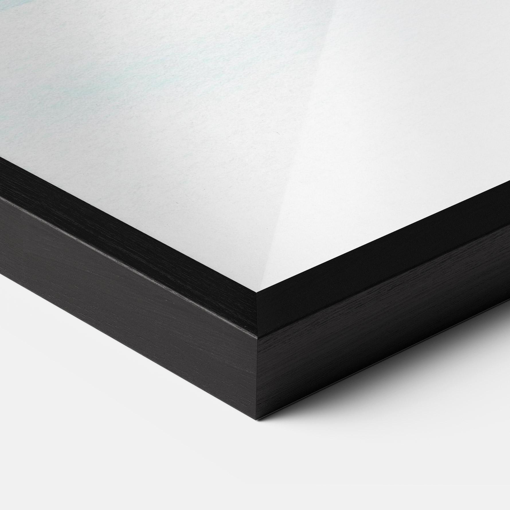 Gerahmte Poster Golden Glitter Blue mockup 3