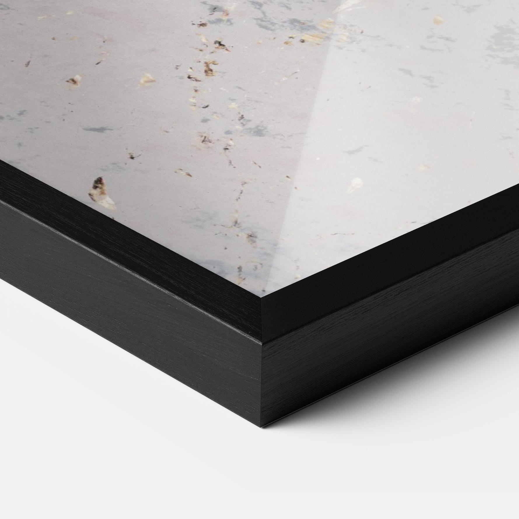 Gerahmte Poster Light Blue Golden Lines mockup 3