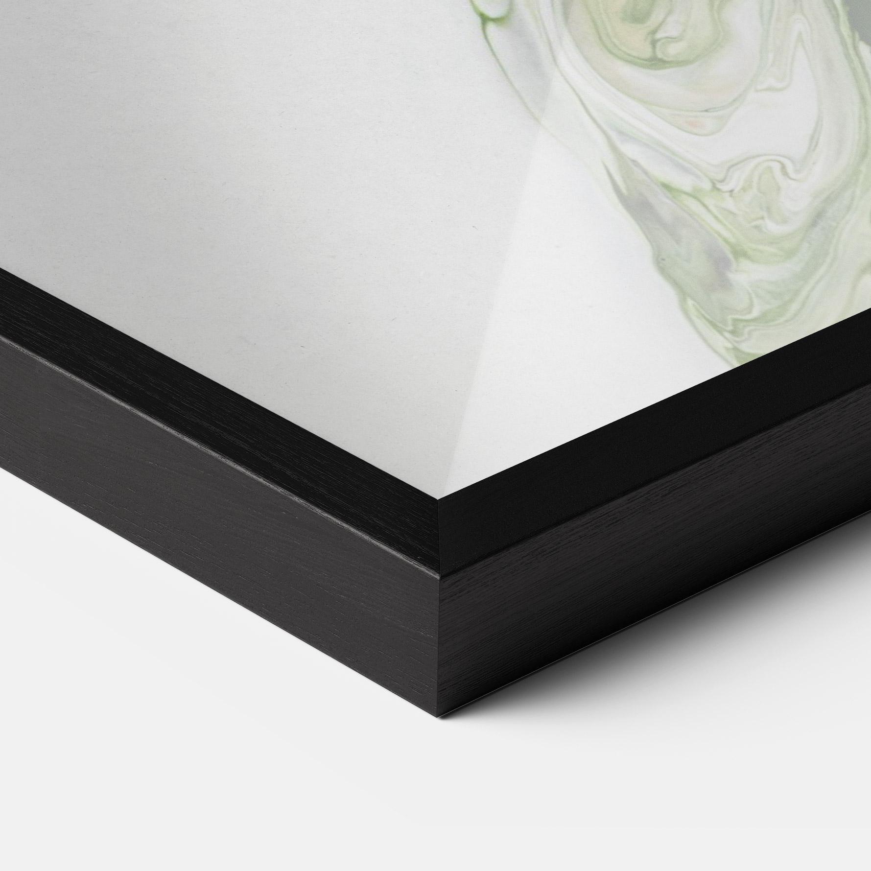 Gerahmte Poster Light Green Liquid mockup 3