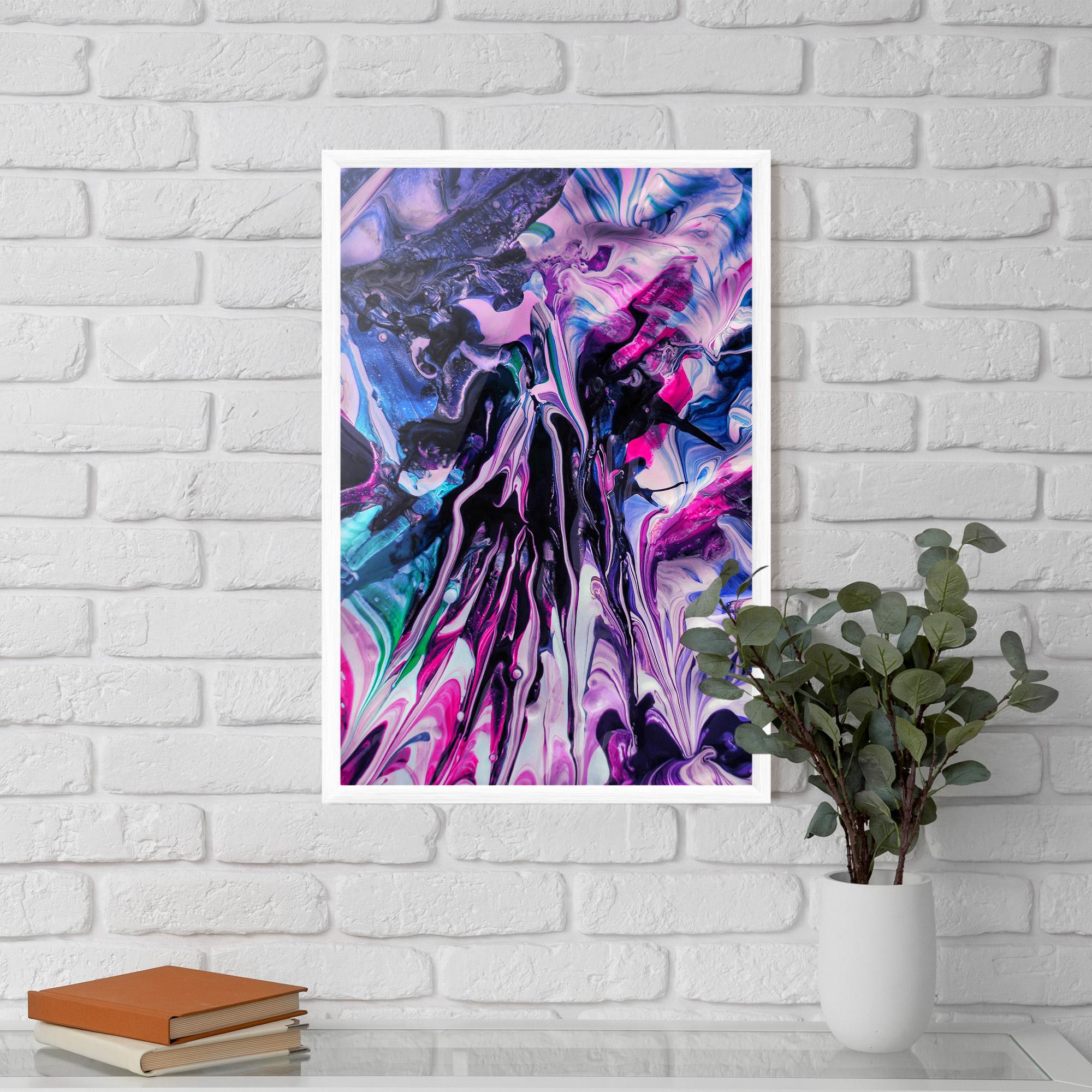 Gerahmte Poster Abstract Rose Colours mockup 5