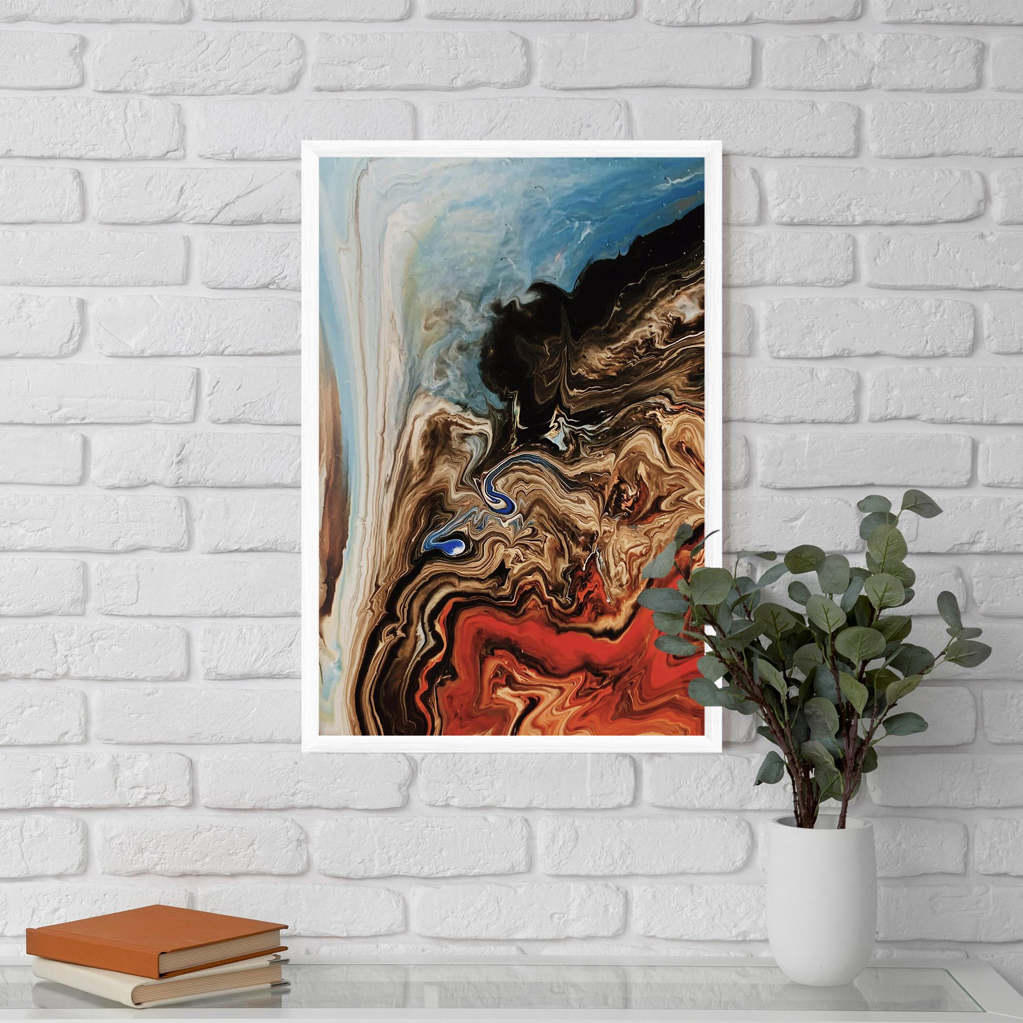 Gerahmte Poster Abstract Waterfall mockup 5