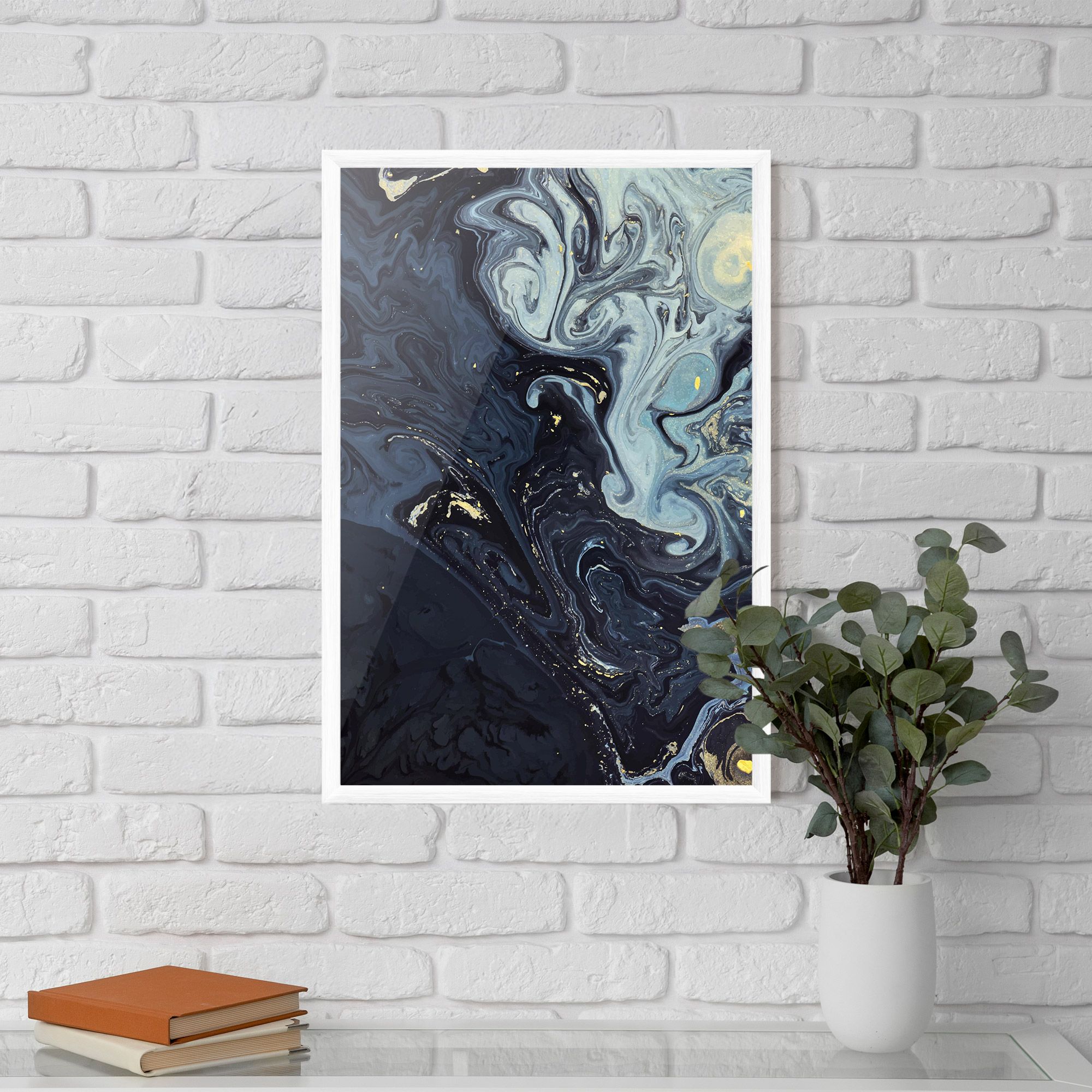 Dark Blue Painting mockup 5