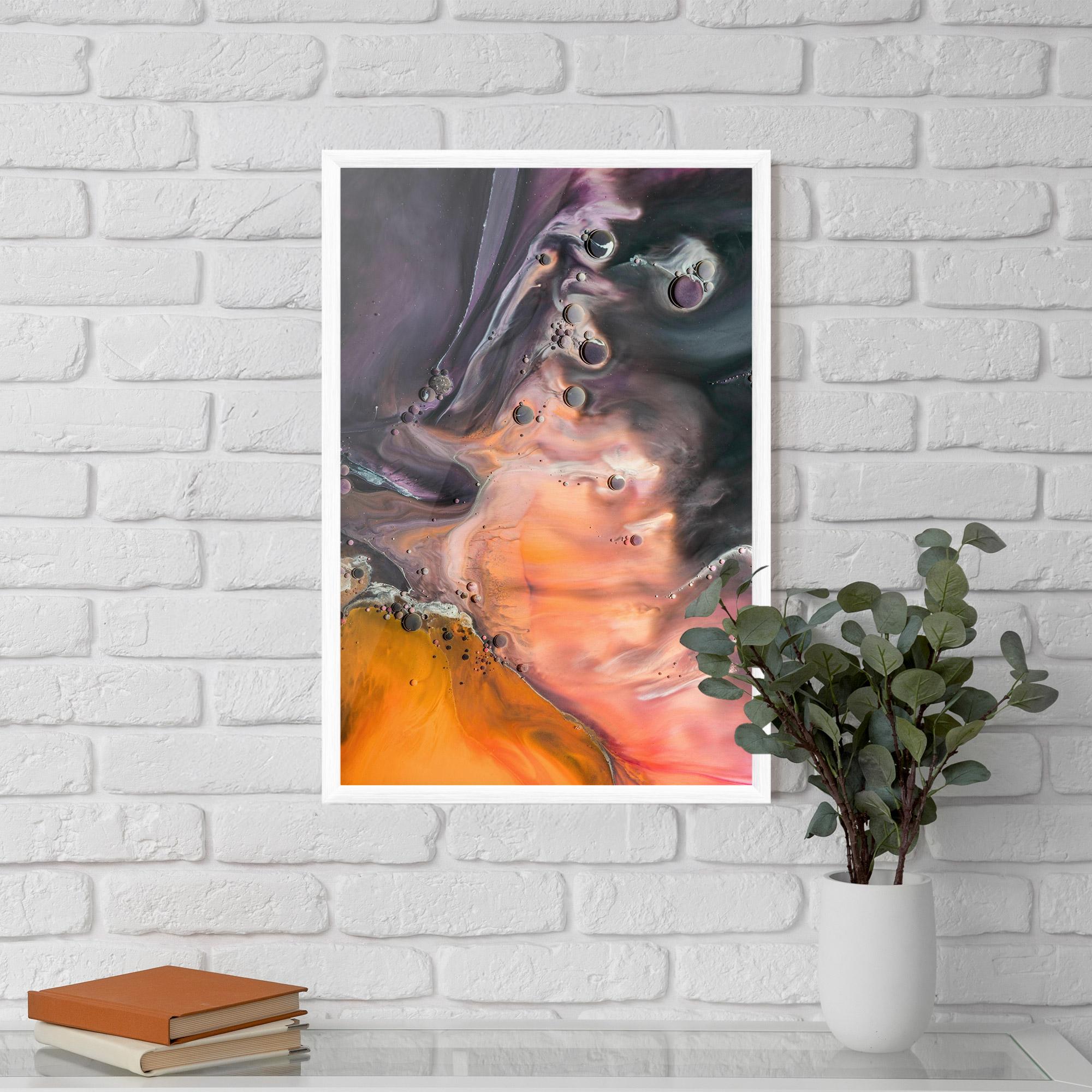 Gerahmte Poster Orange Shades mockup 5