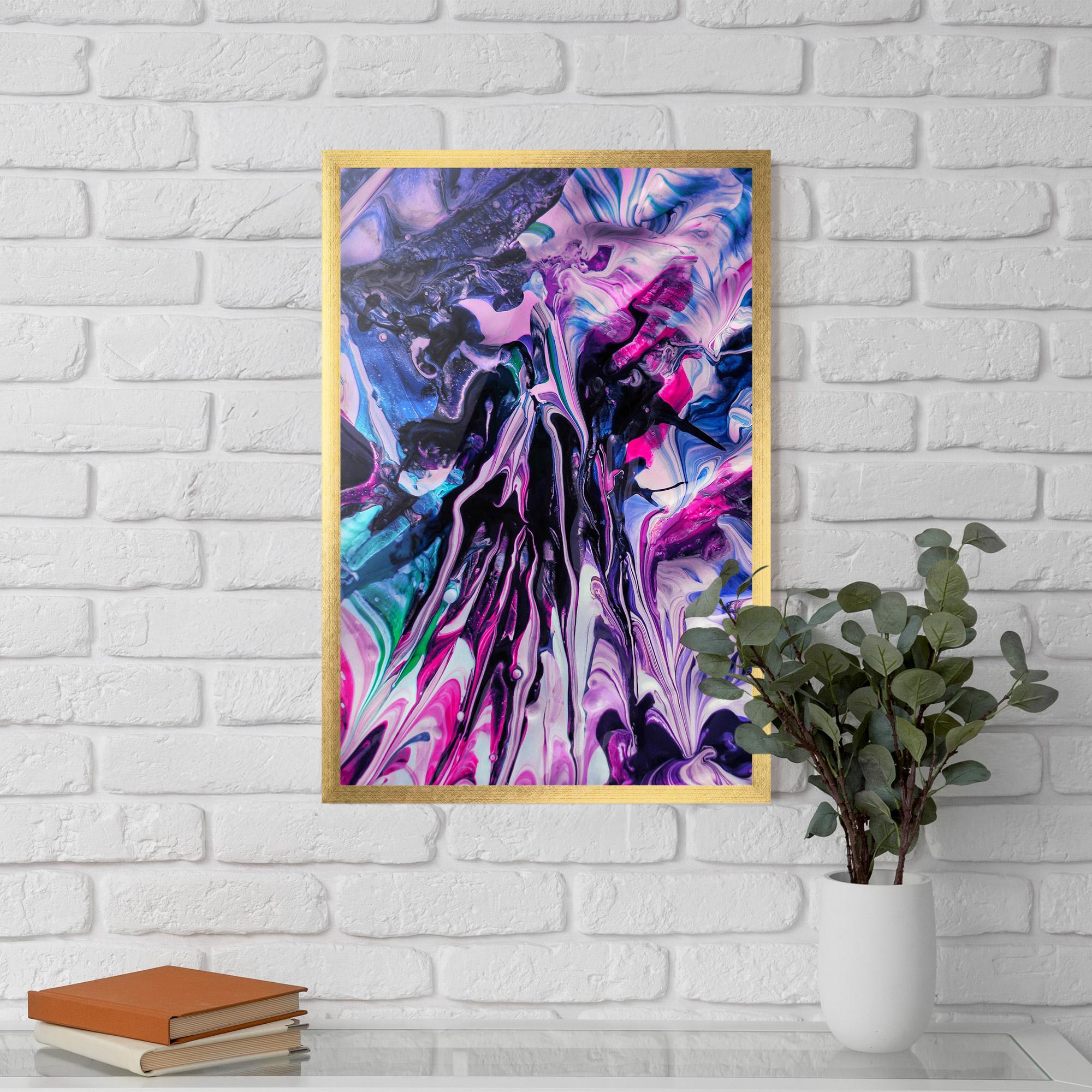 Gerahmte Poster Abstract Rose Colours mockup 5