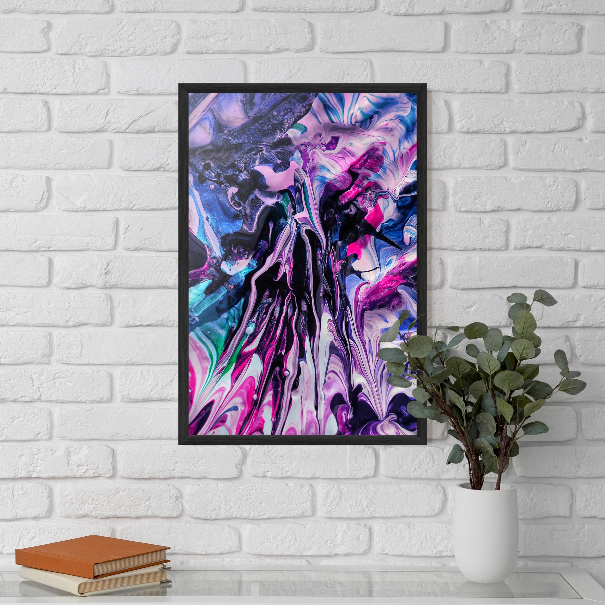 Gerahmte Poster Abstract Rose Colours mockup 5