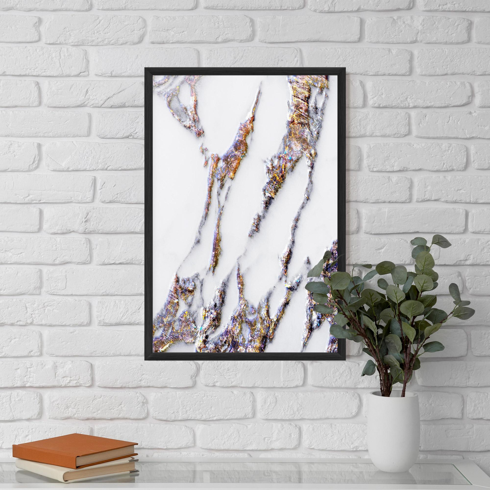 Gerahmte Poster Beautiful Color Marble mockup 5