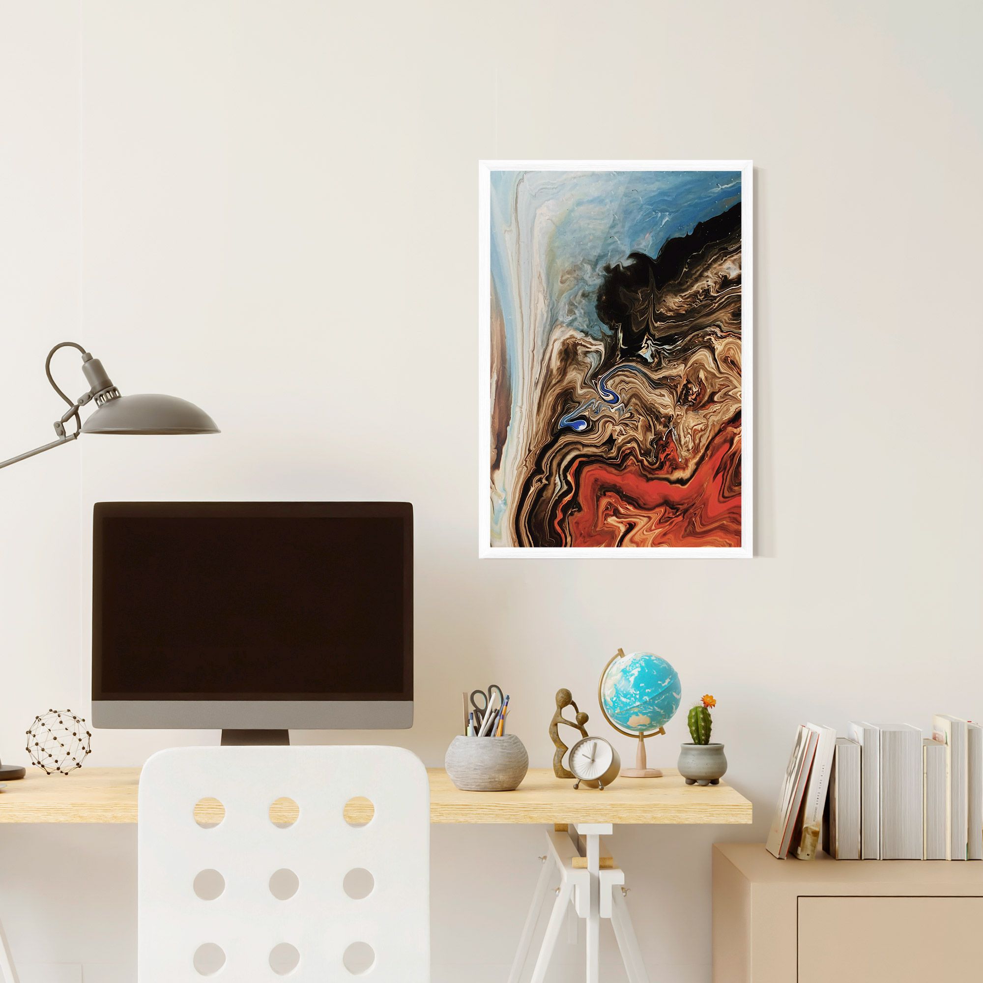 Abstract Waterfall mockup 6