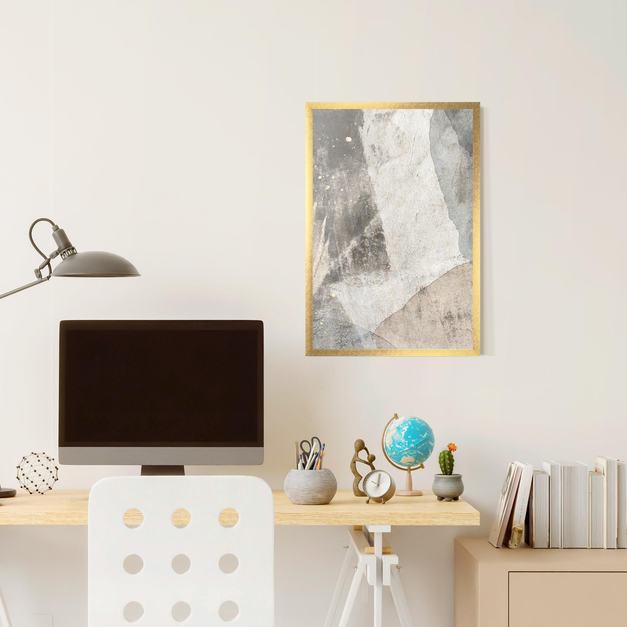 Gerahmte Poster Light Cream Marble mockup 6