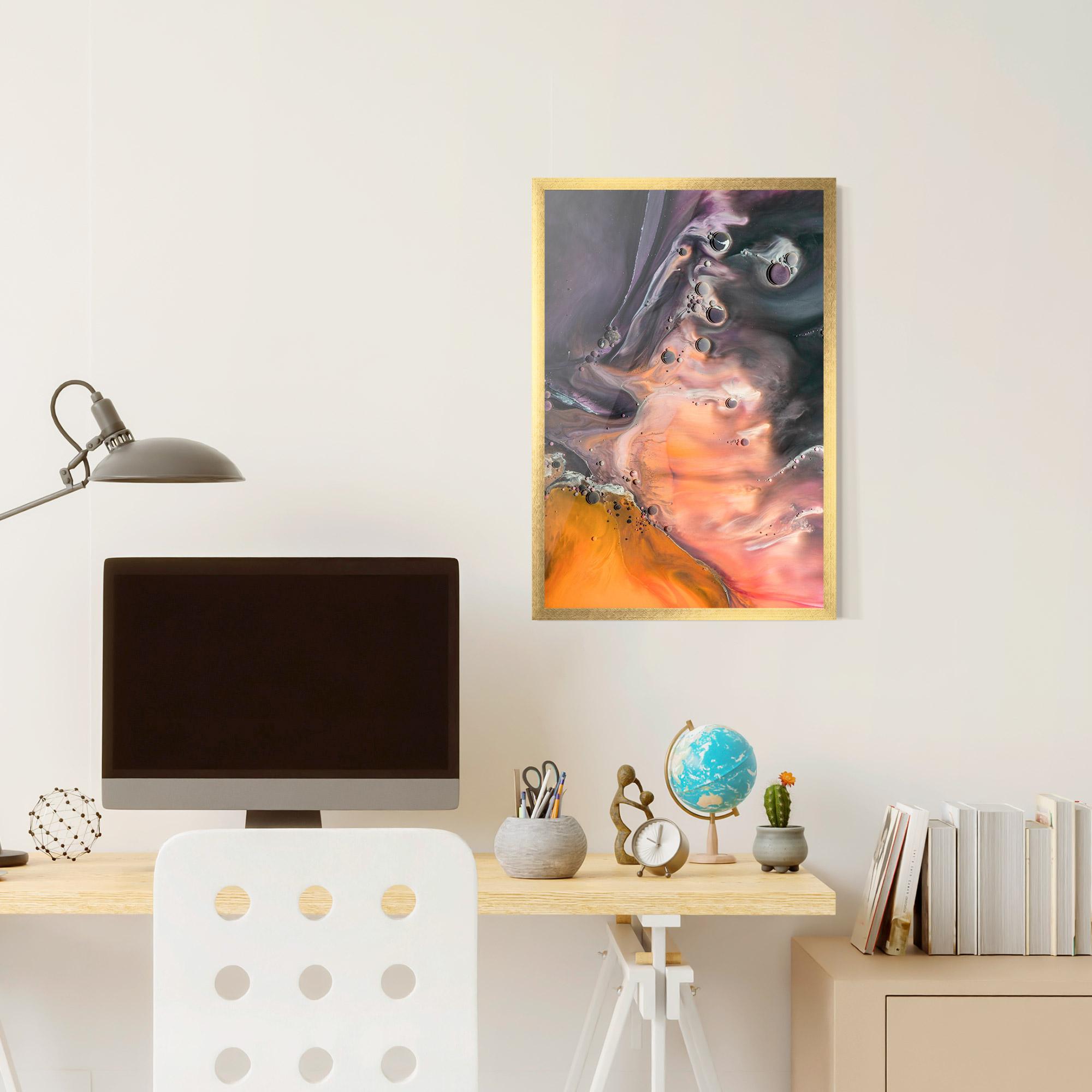 Gerahmte Poster Orange Shades mockup 6