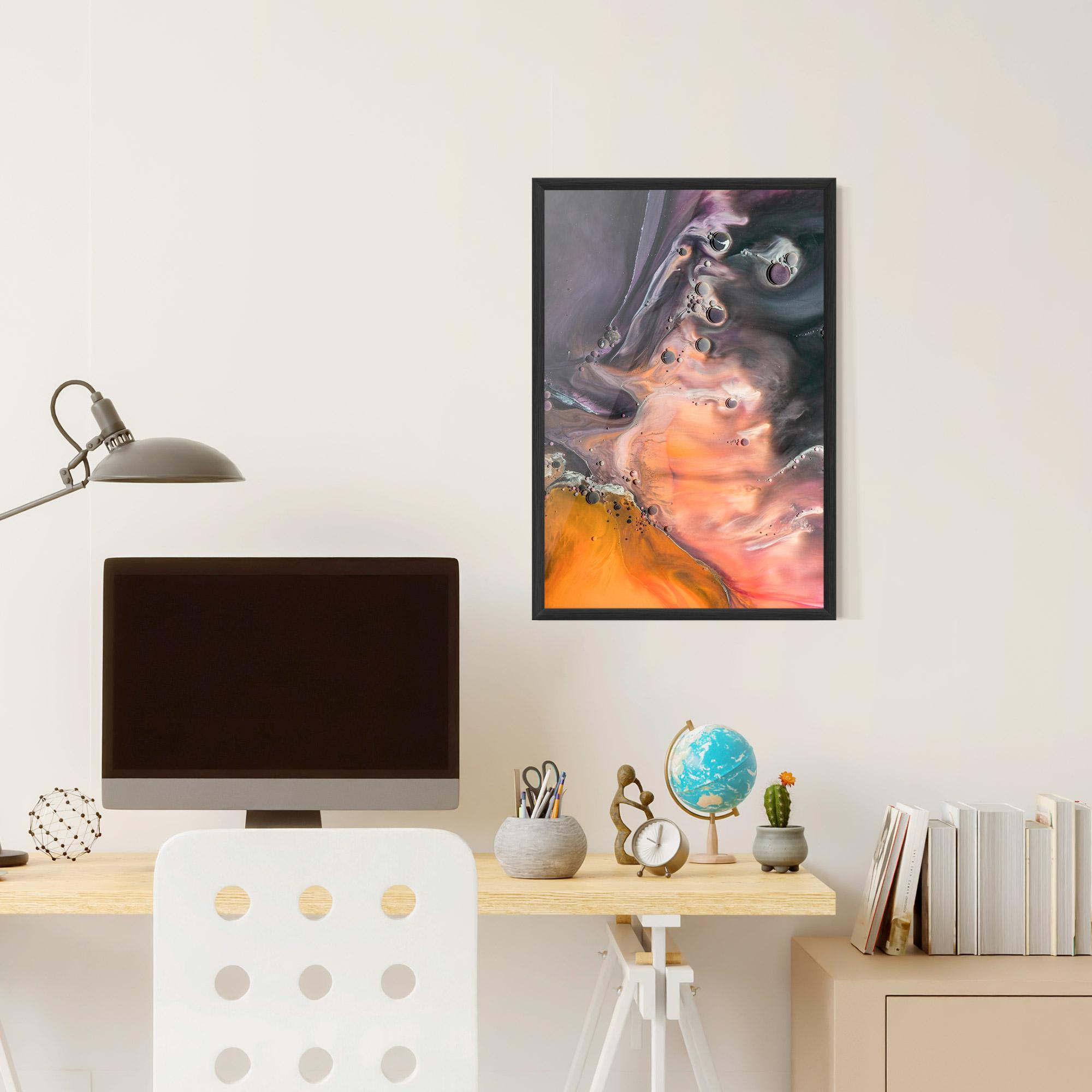 Gerahmte Poster Orange Shades mockup 6