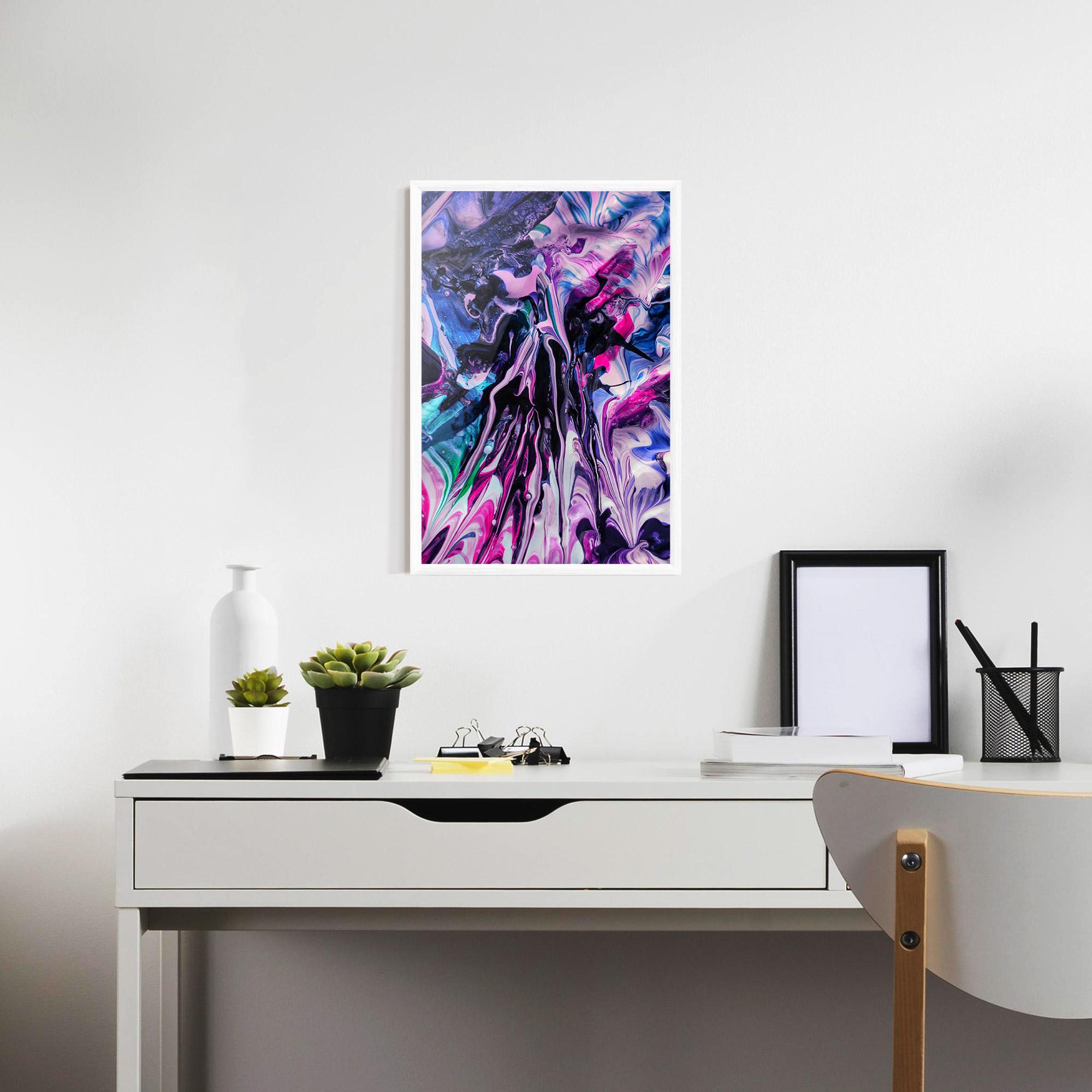 Gerahmte Poster Abstract Rose Colours mockup 7