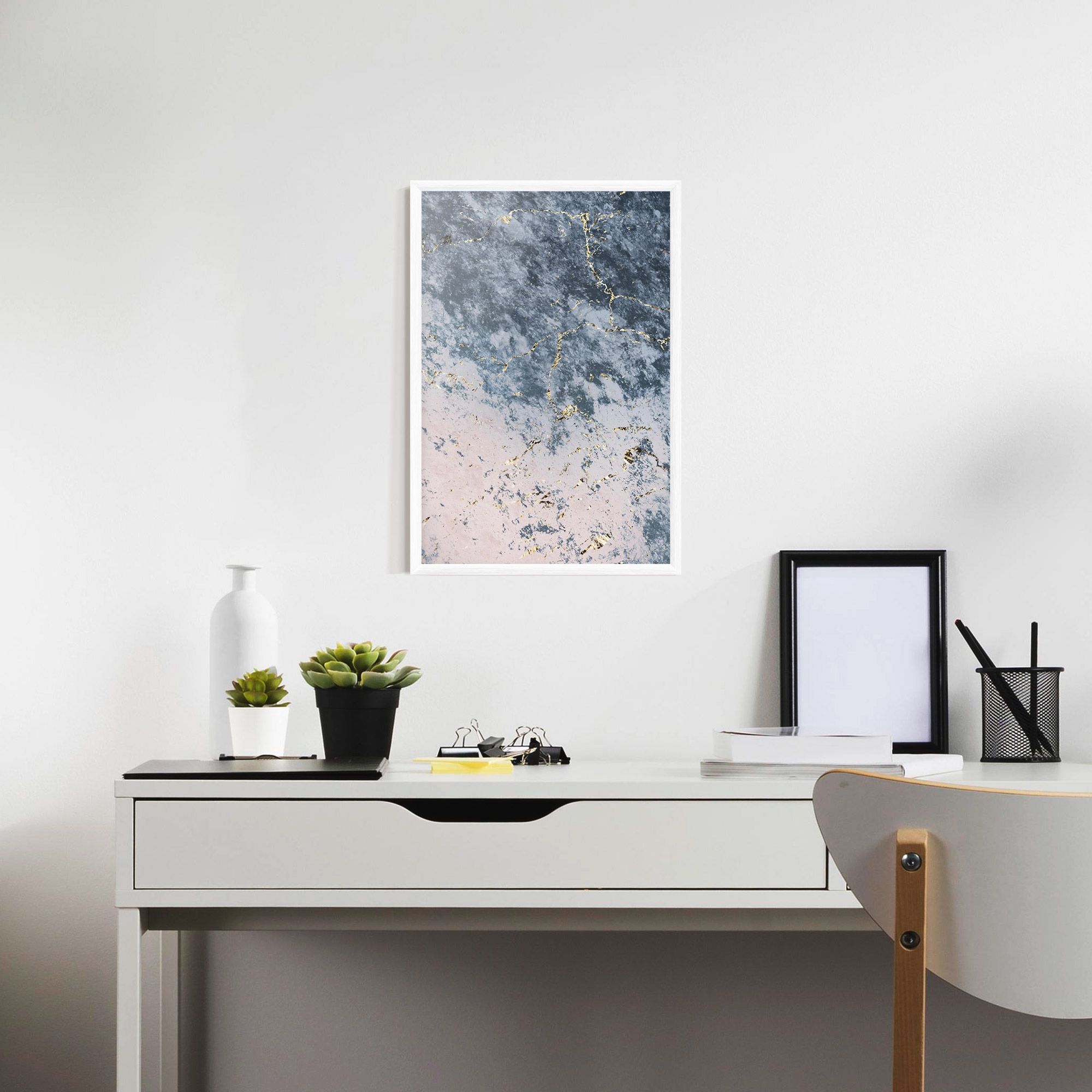 Blue Golden Lines mockup 7