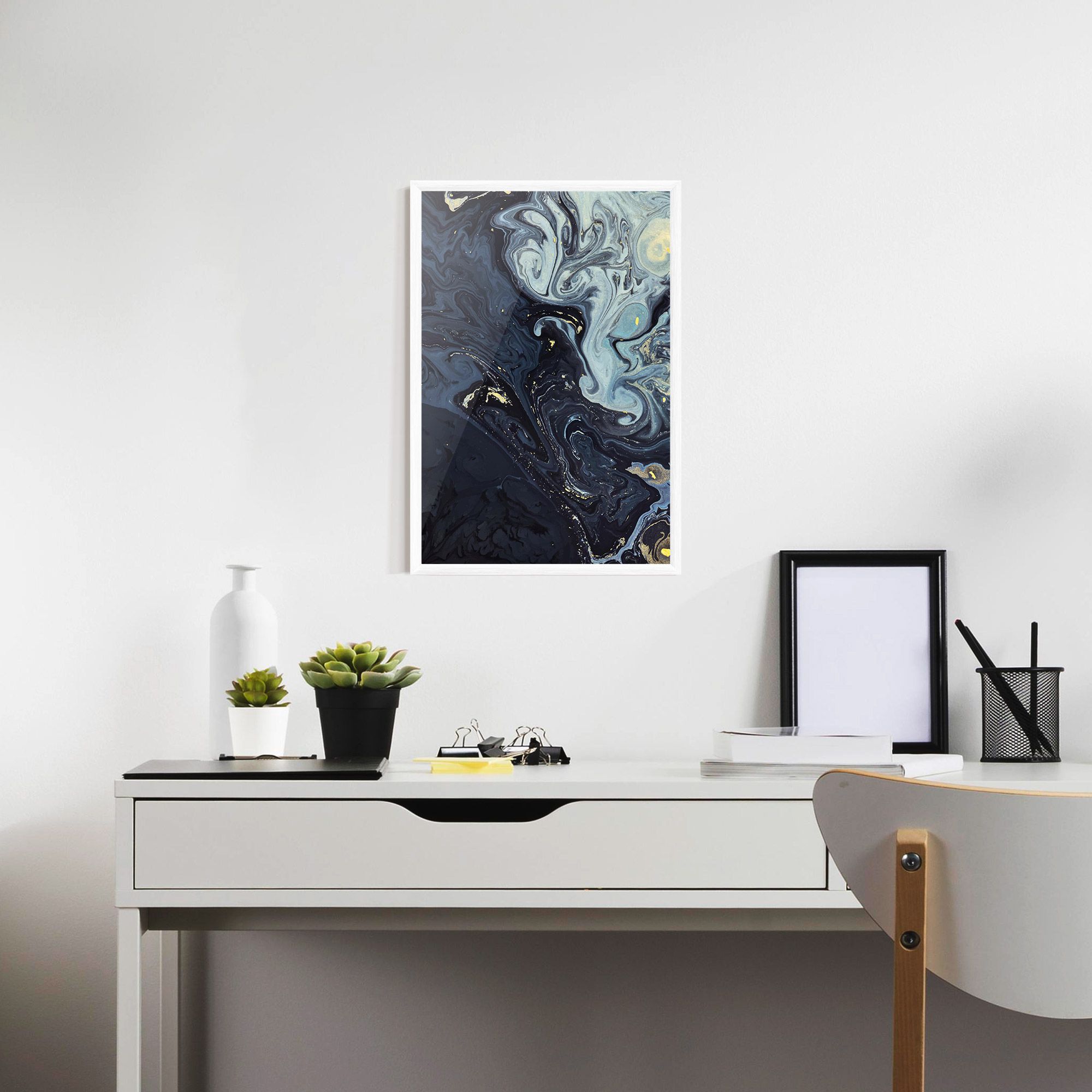 Dark Blue Painting mockup 7