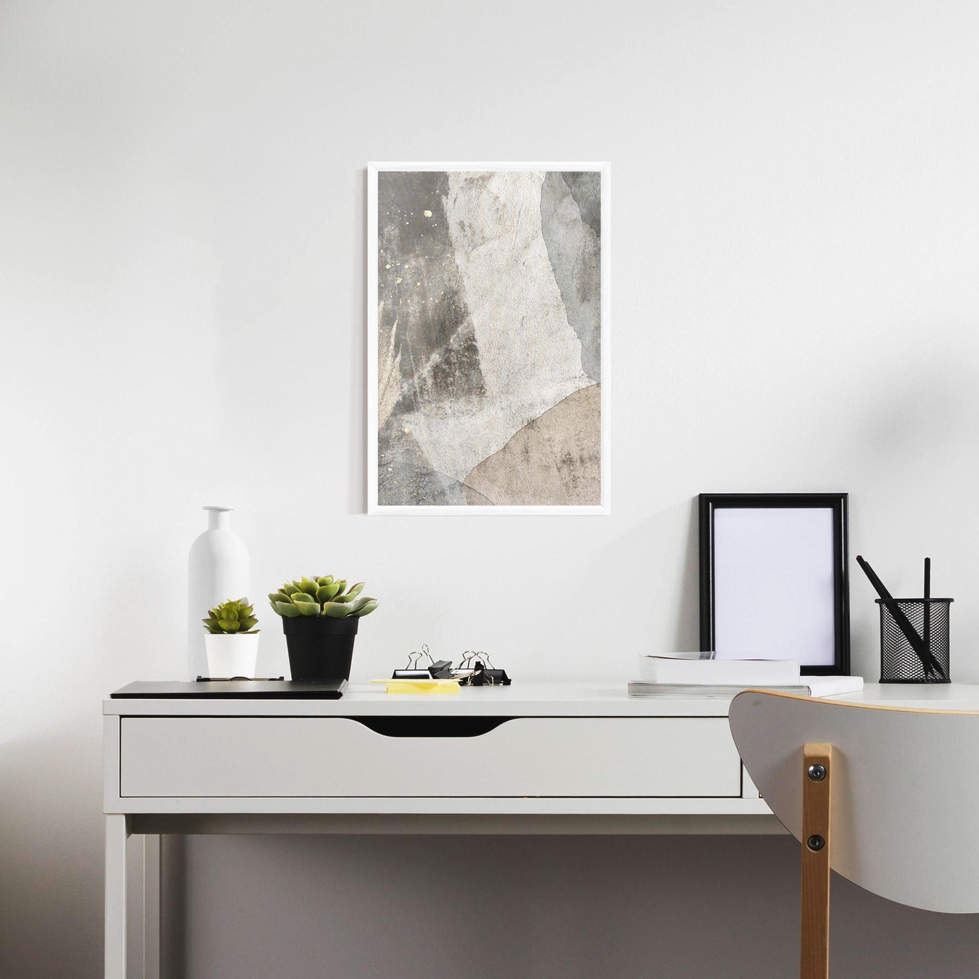 Gerahmte Poster Light Cream Marble mockup 7
