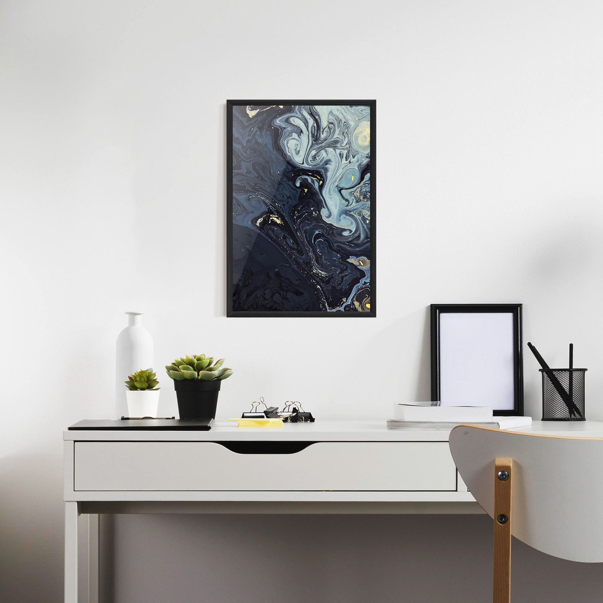 Dark Blue Painting mockup 7