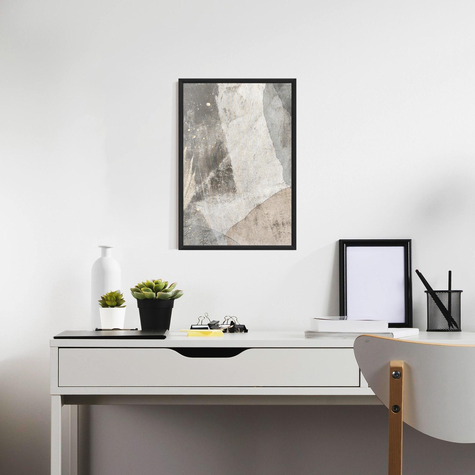 Gerahmte Poster Light Cream Marble mockup 7