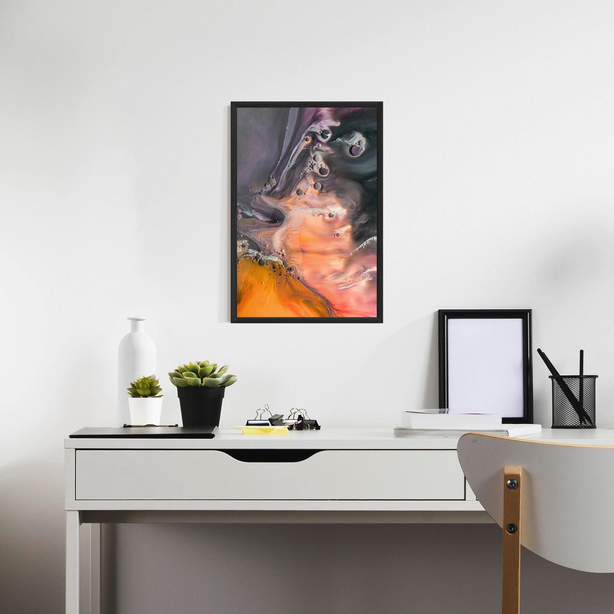 Gerahmte Poster Orange Shades mockup 7