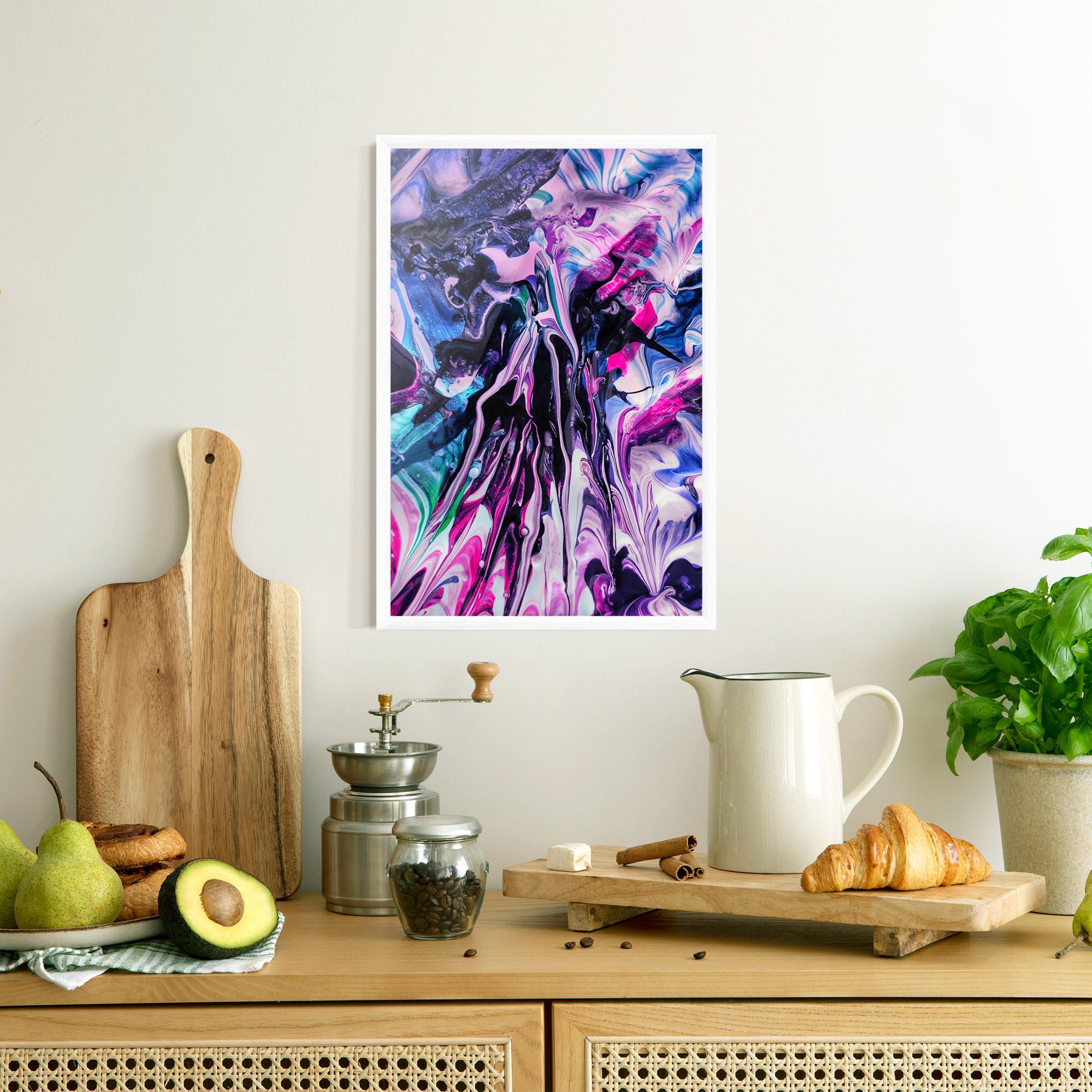 Gerahmte Poster Abstract Rose Colours mockup 8