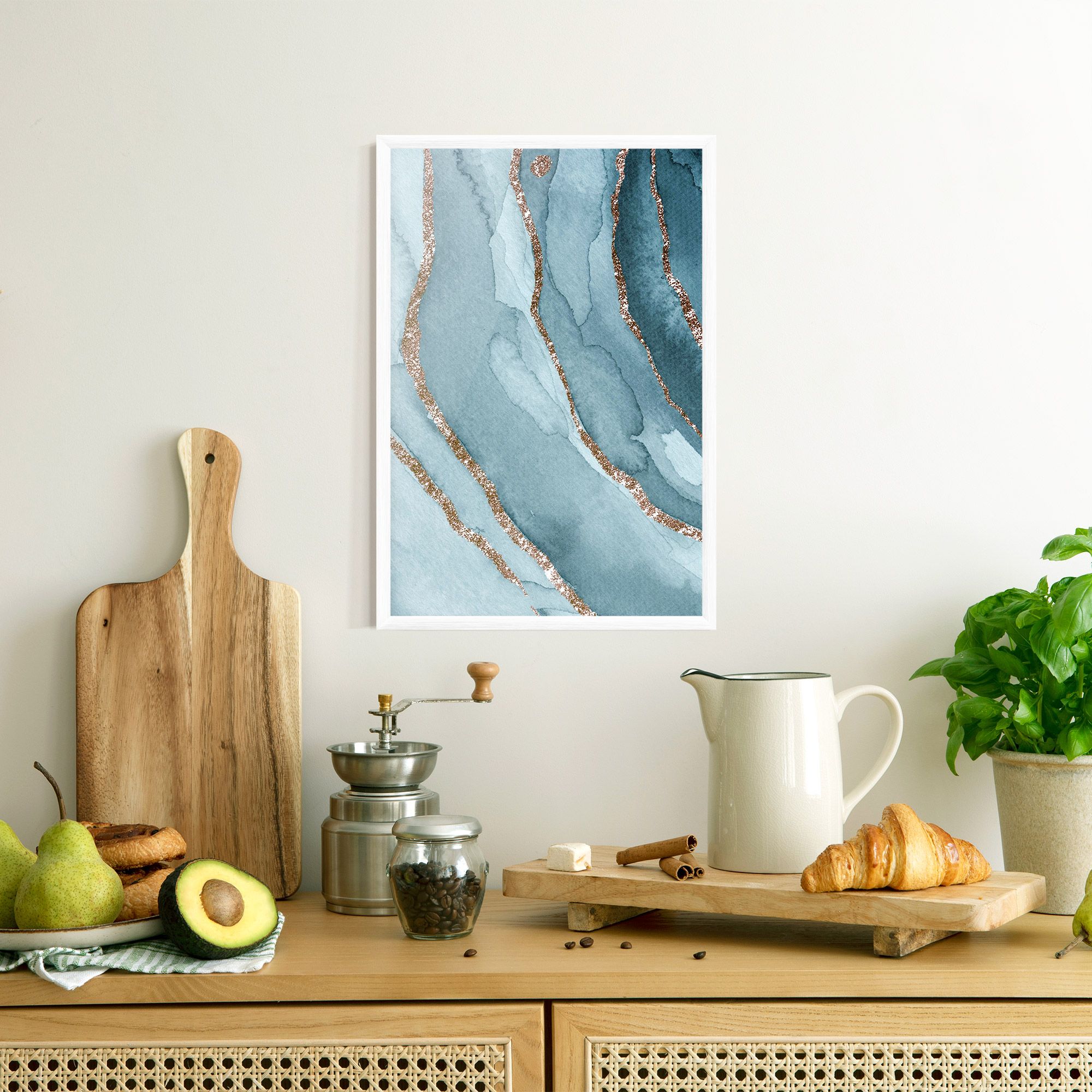 Blue Golden Glitter mockup 8