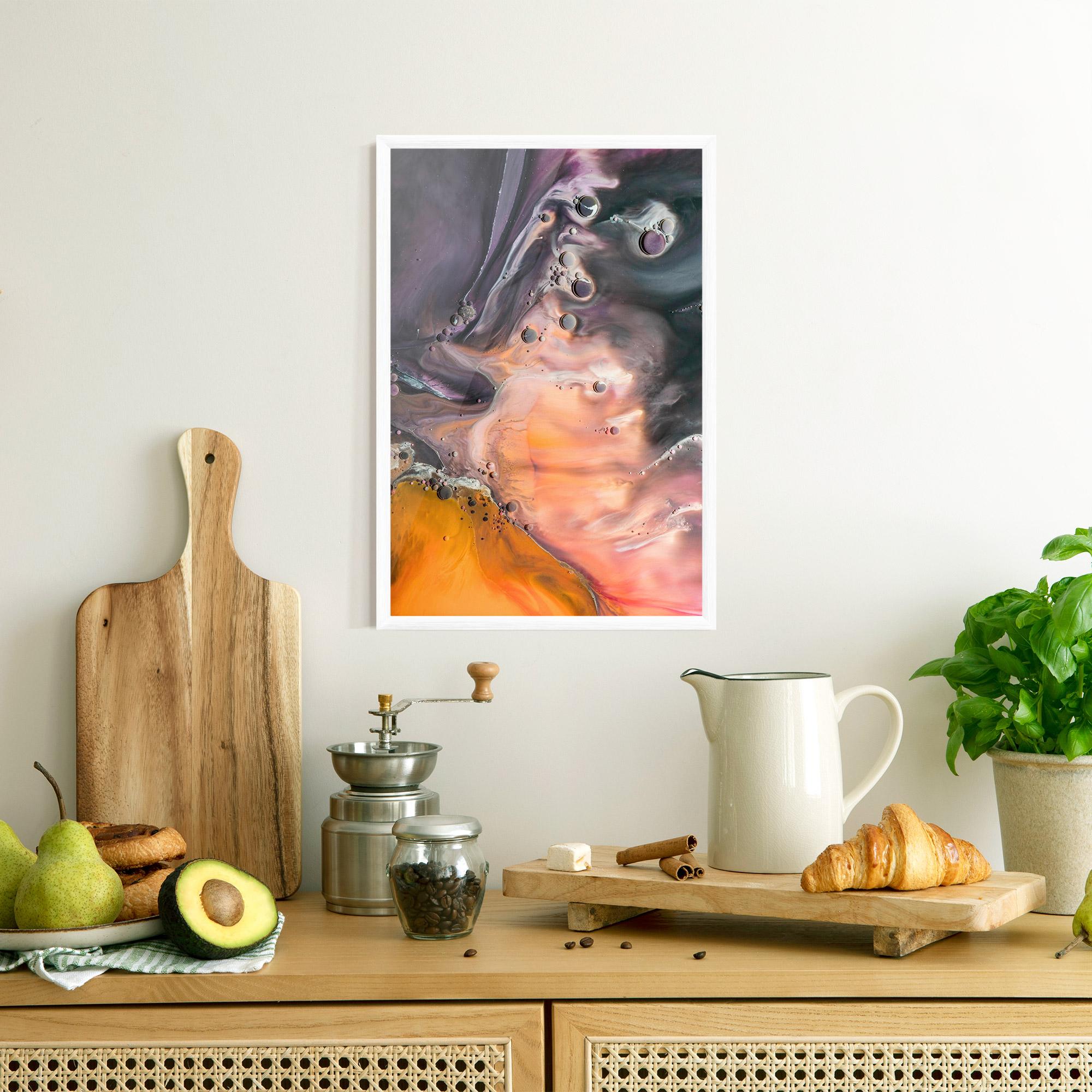 Gerahmte Poster Orange Shades mockup 8