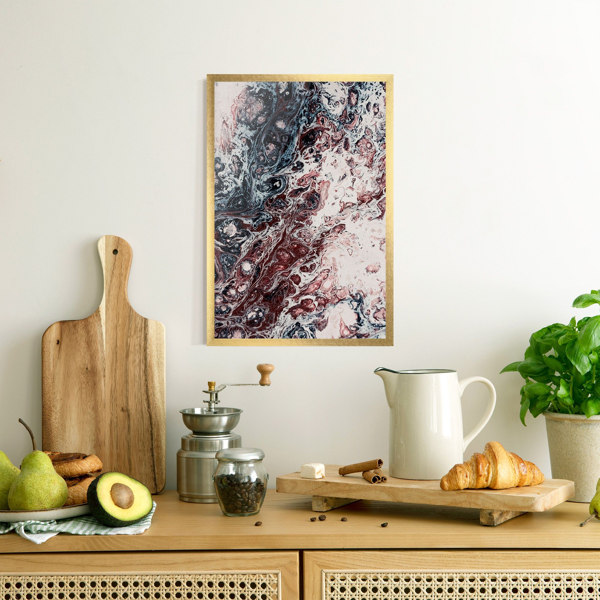 Abstract Dark Red mockup 8