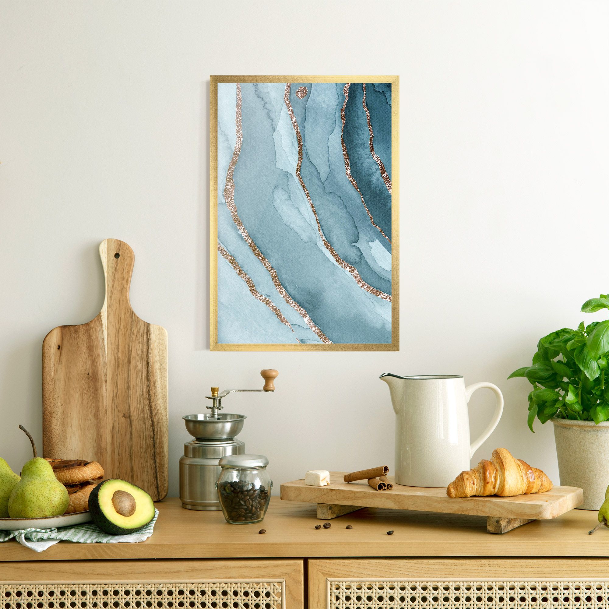 Blue Golden Glitter mockup 8