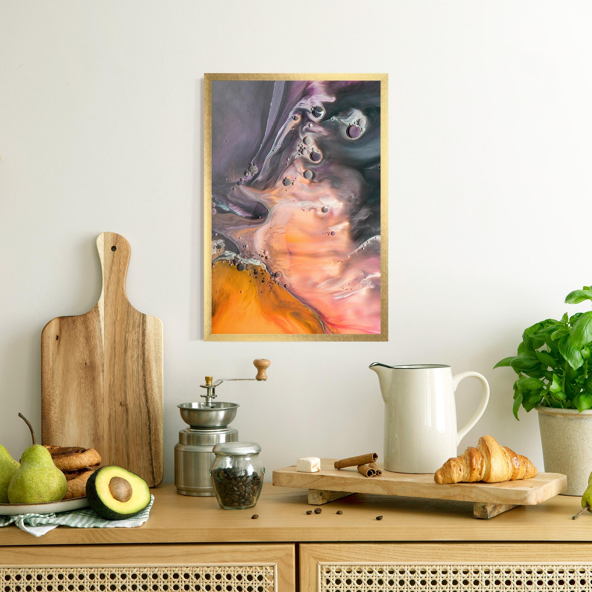 Gerahmte Poster Orange Shades mockup 8