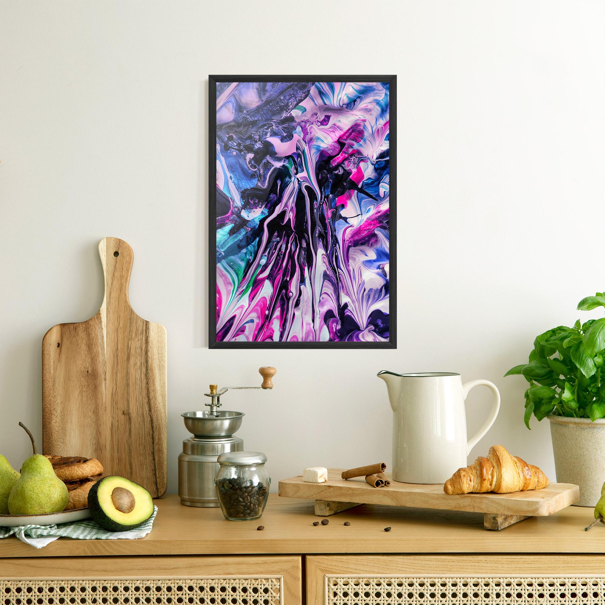 Gerahmte Poster Abstract Rose Colours mockup 8