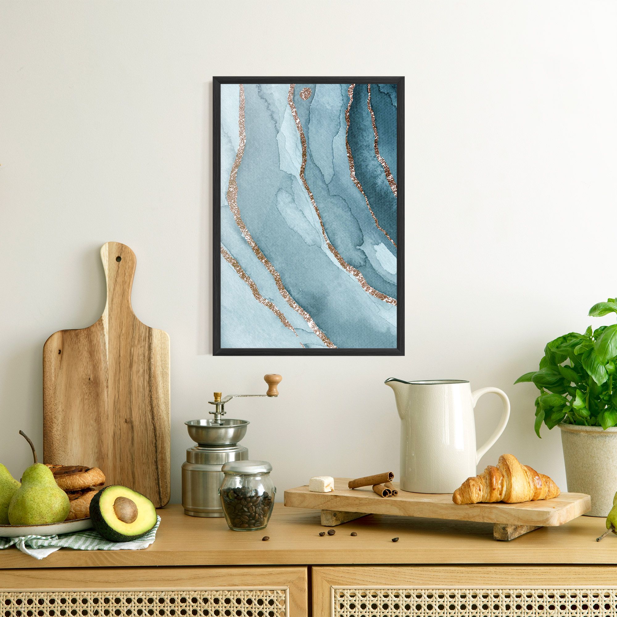 Blue Golden Glitter mockup 8