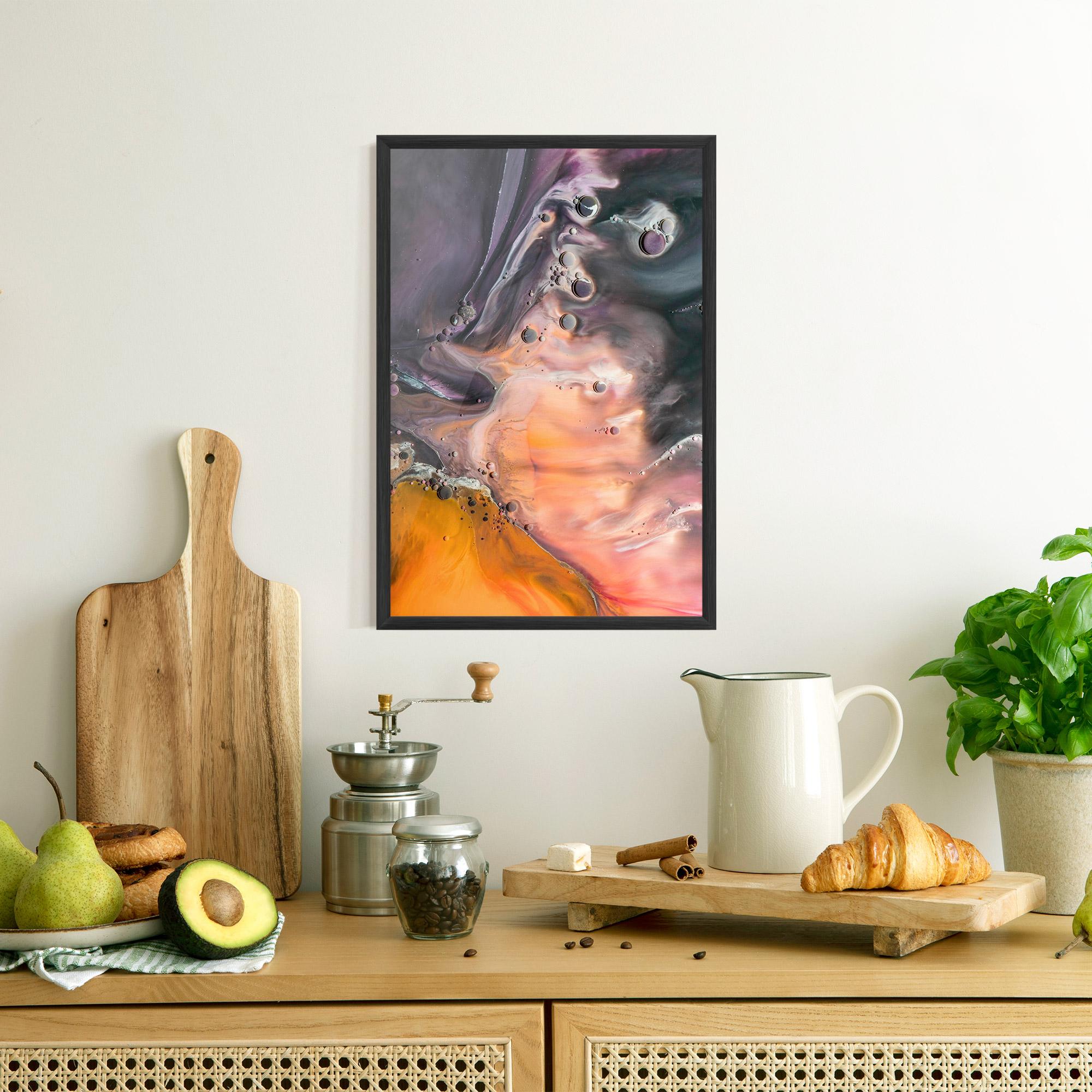 Gerahmte Poster Orange Shades mockup 8