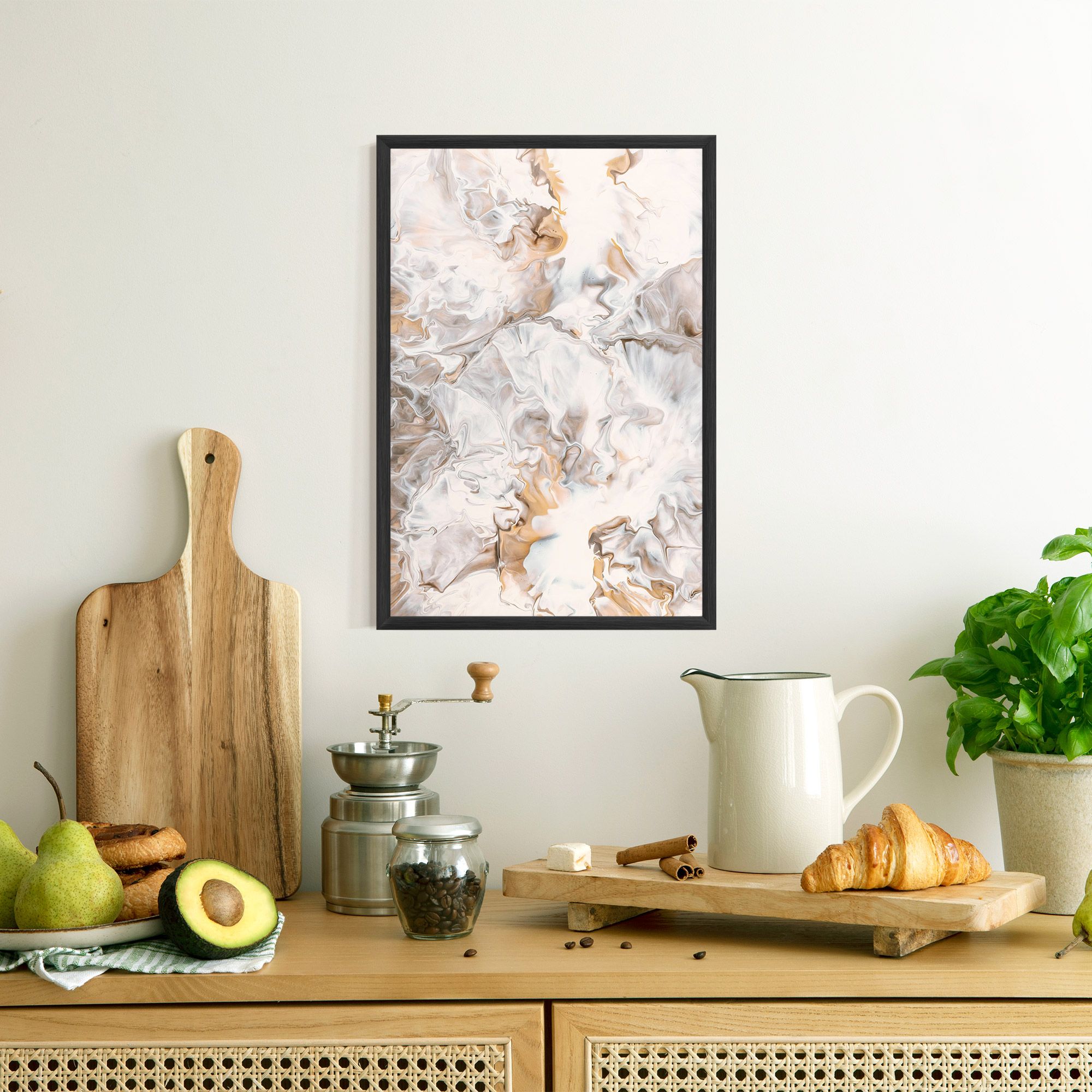 White Gold Abstract mockup 8