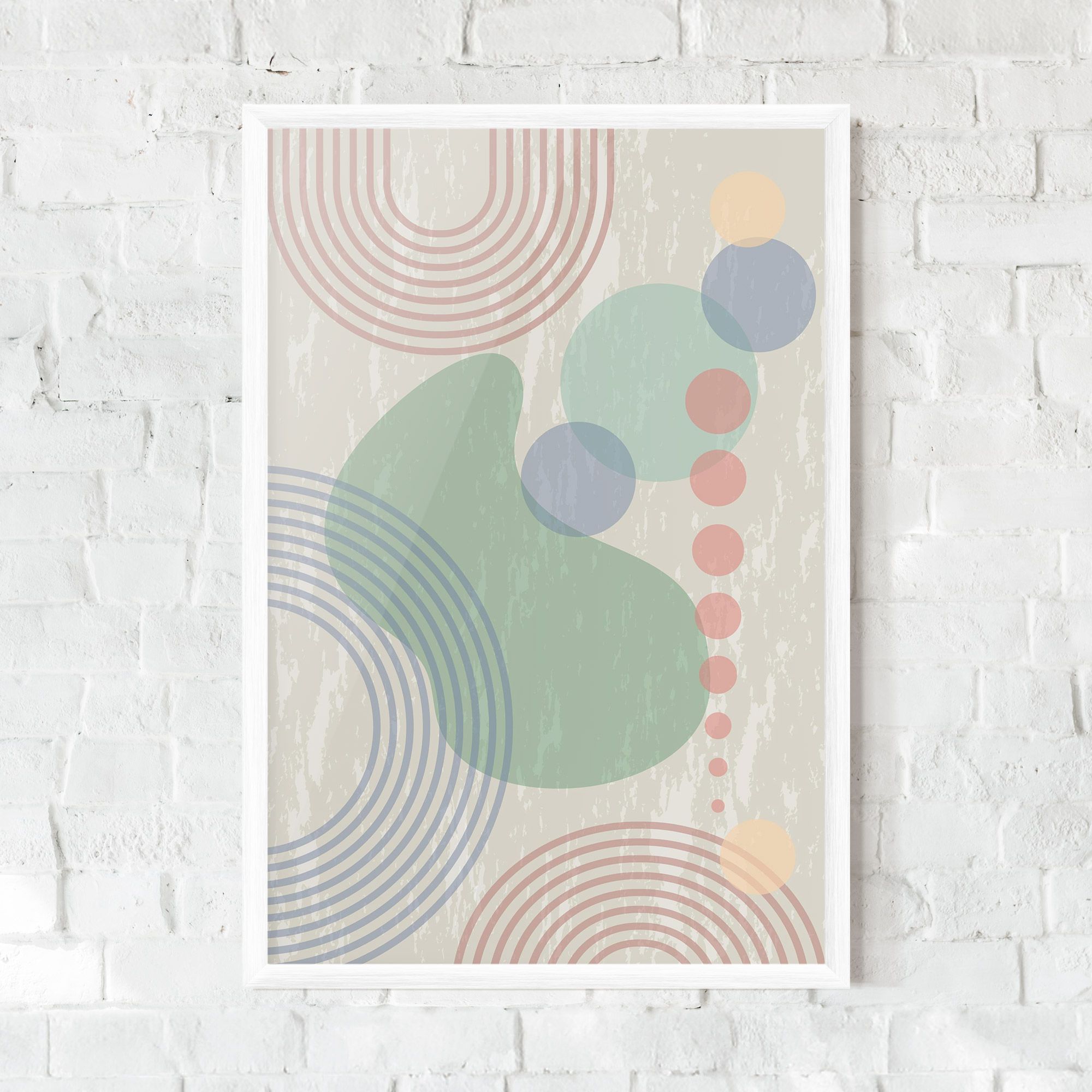 Green Pink Shapes mockup 0