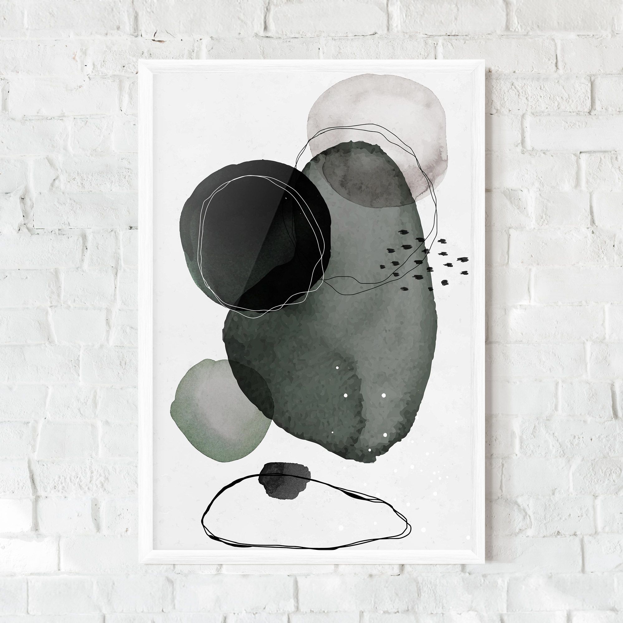 Green Watercolor mockup 0