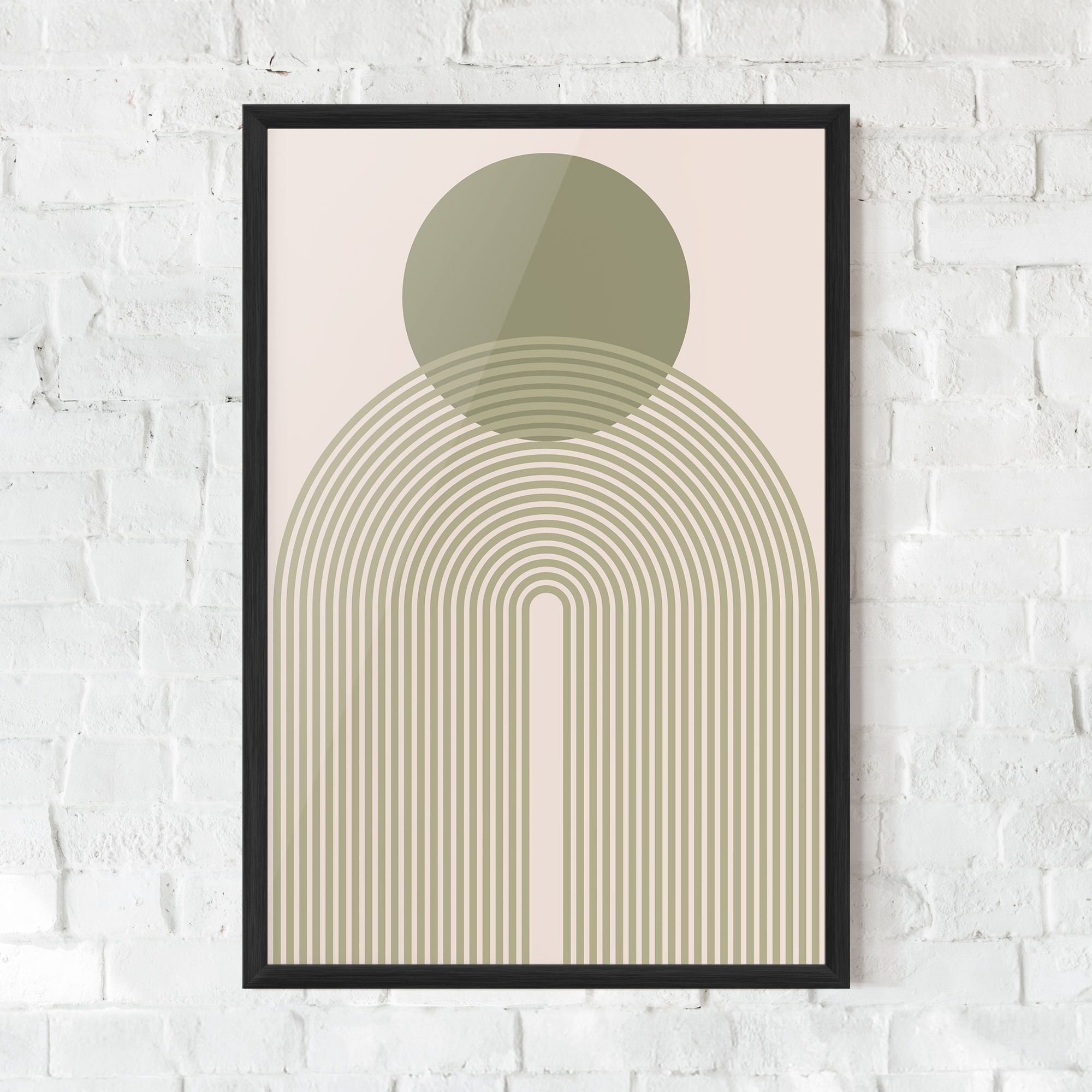 Green Circle Lines mockup 0