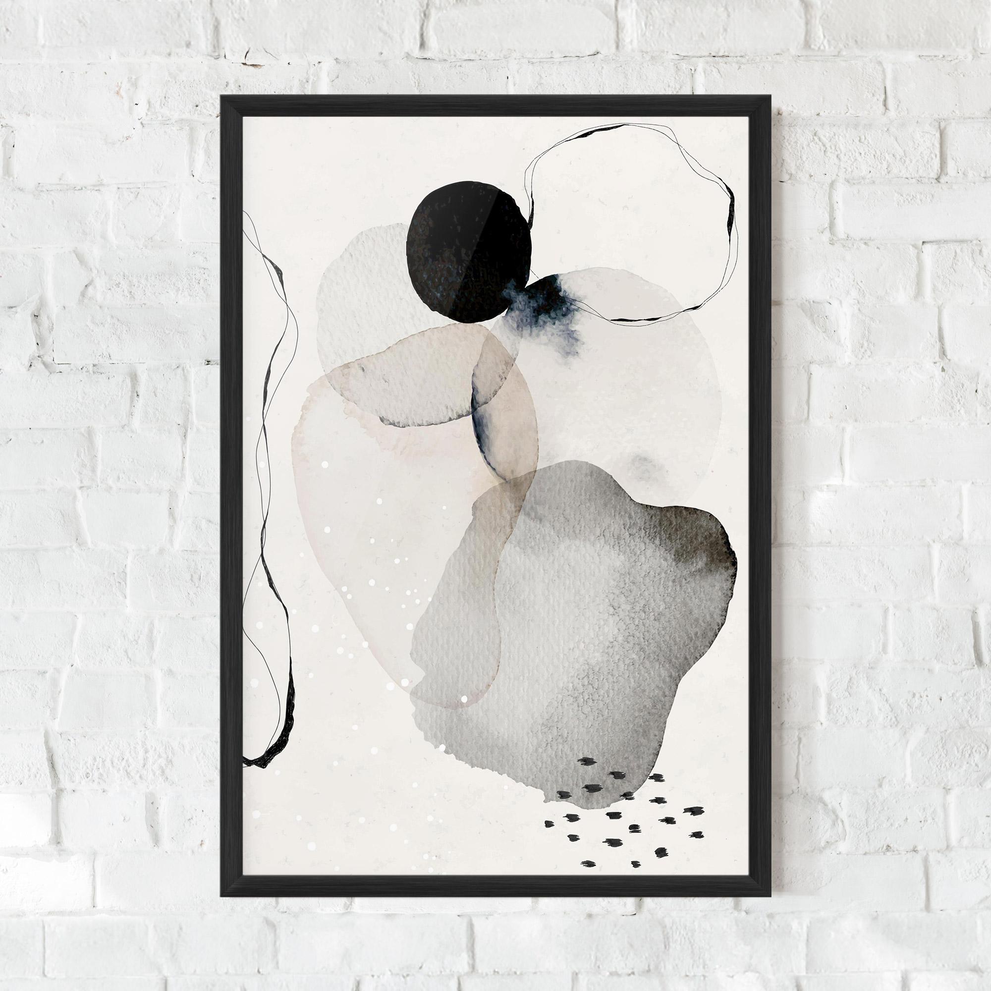 Gerahmte Poster Water Color Art mockup 0