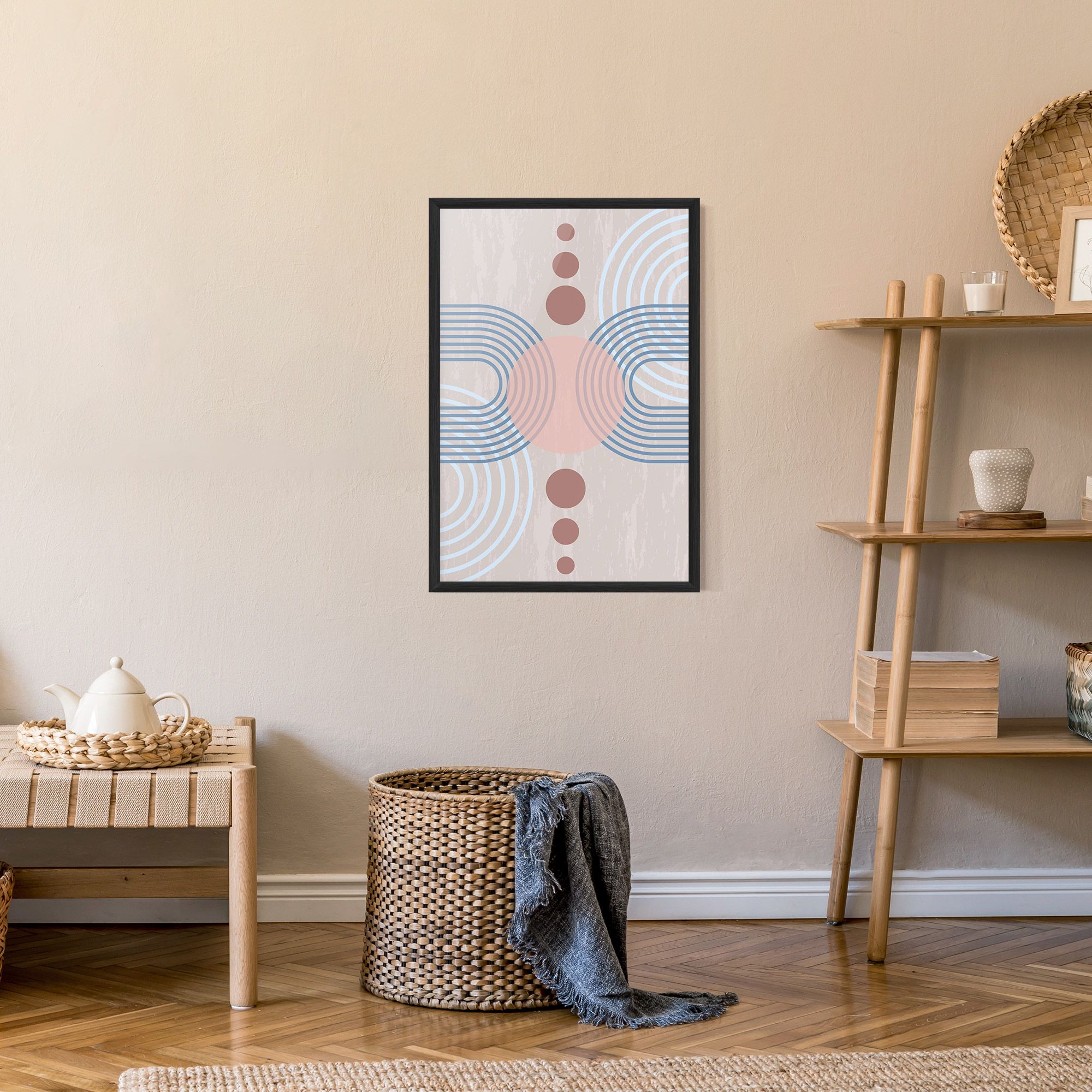 Blue Lines On Pink mockup 9