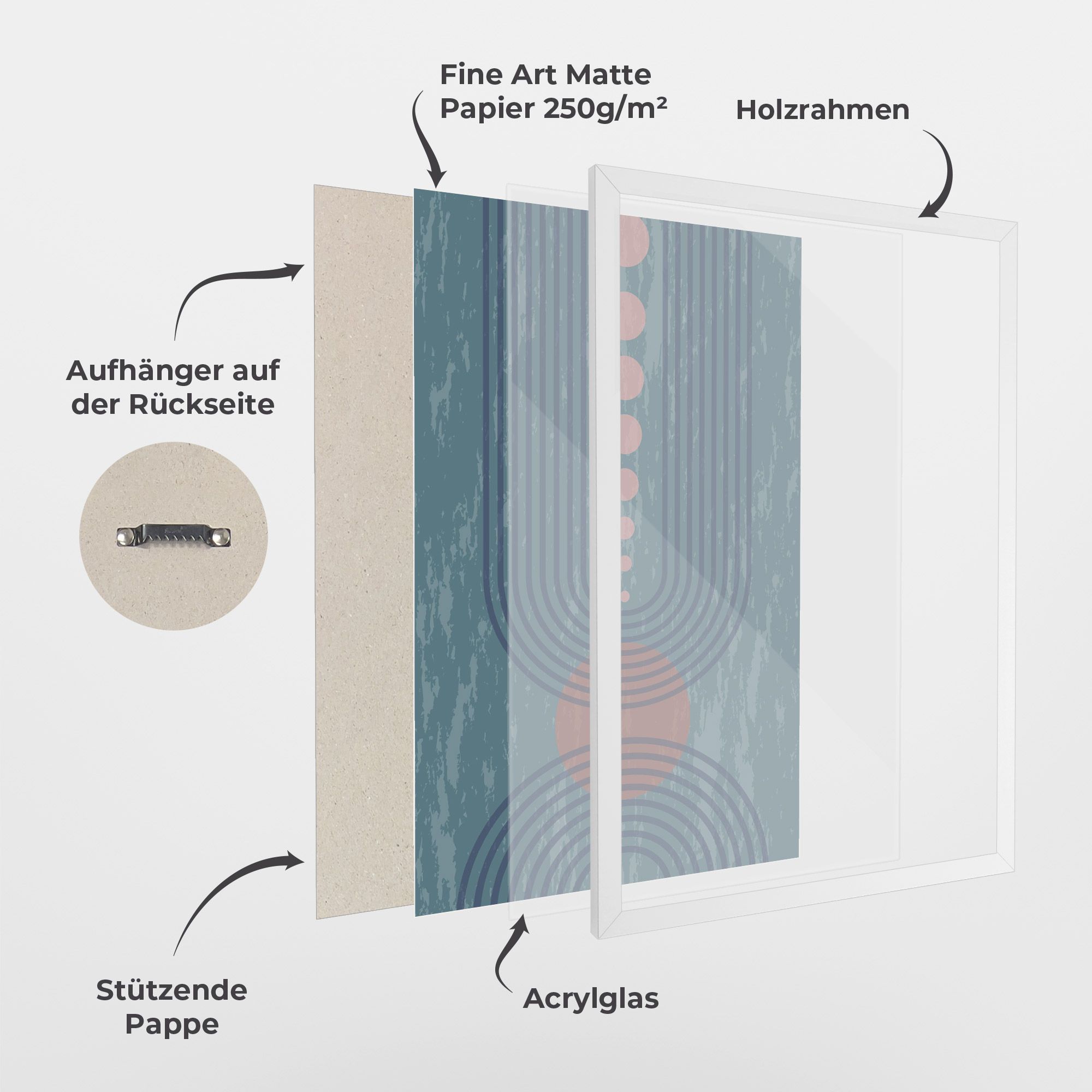 Pink Circle On Blue mockup 1