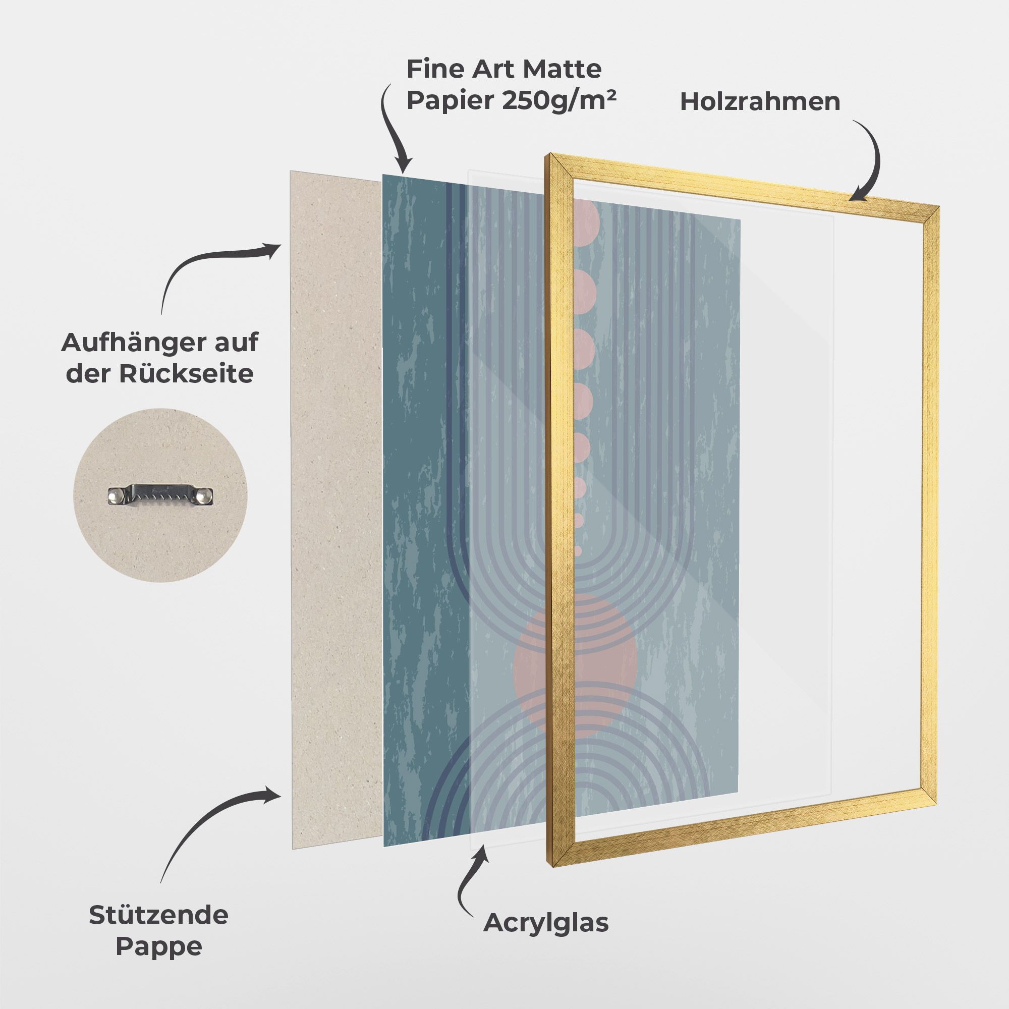 Pink Circle On Blue mockup 1