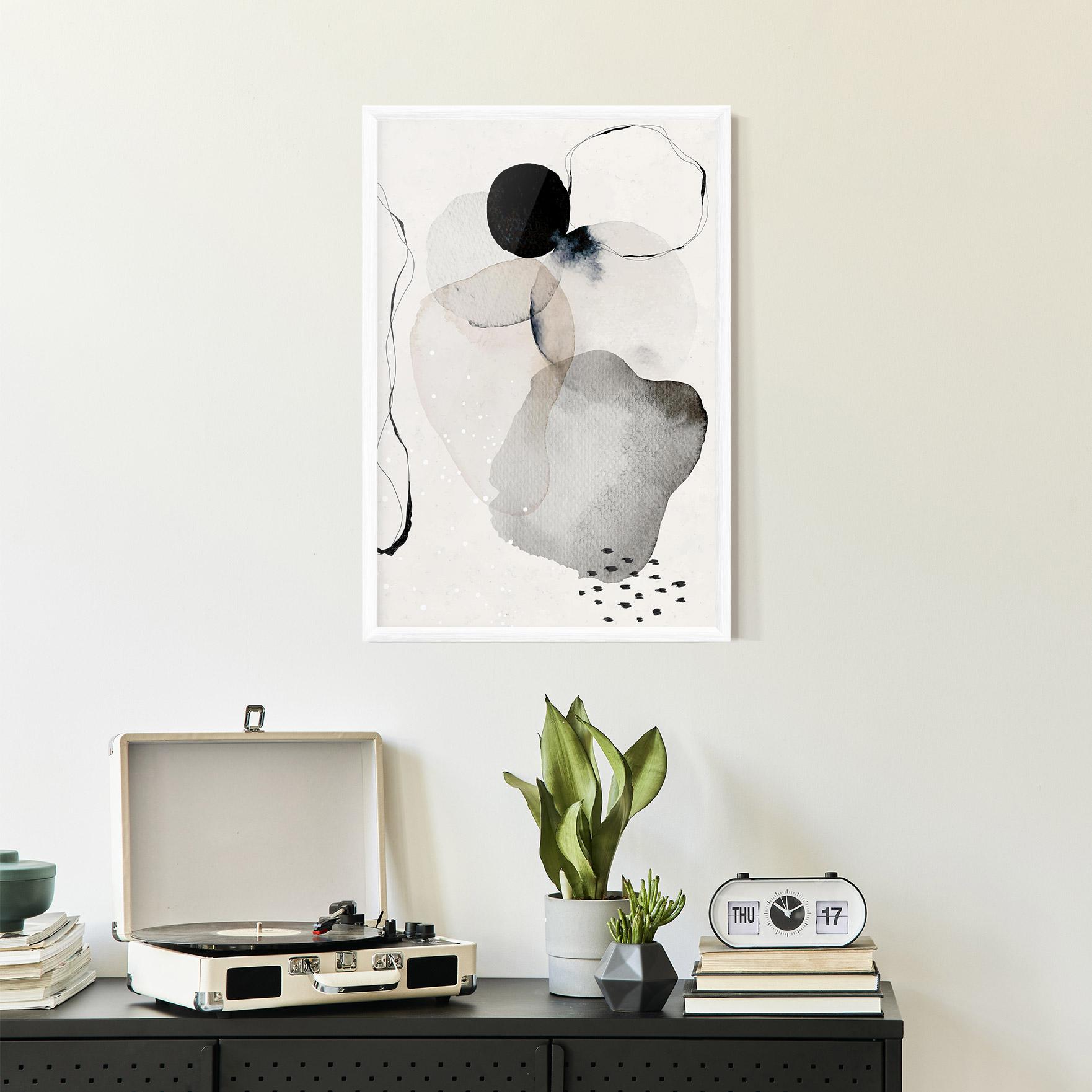 Gerahmte Poster Water Color Art mockup 2