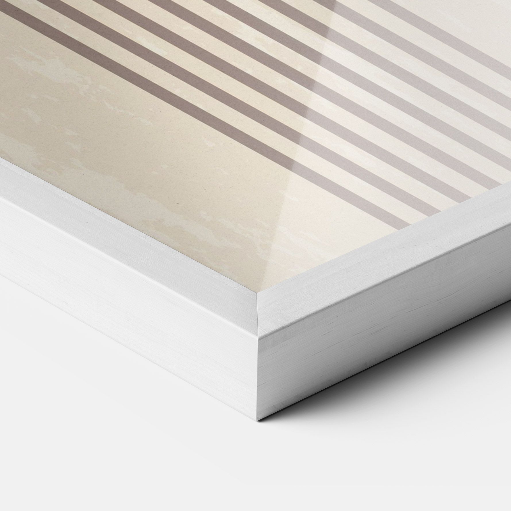 Cream Blue Circles mockup 3