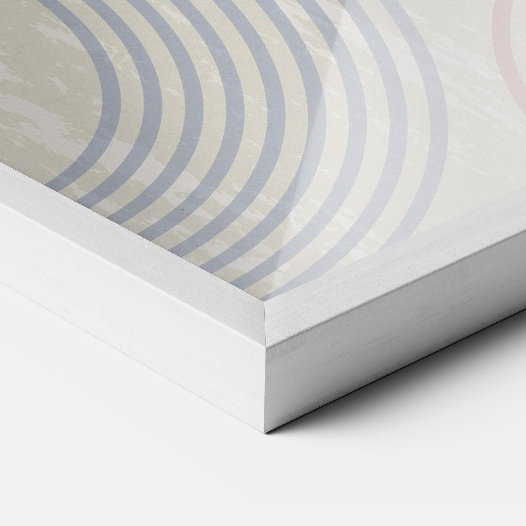 Gerahmte Poster Green Pink Shapes mockup 3