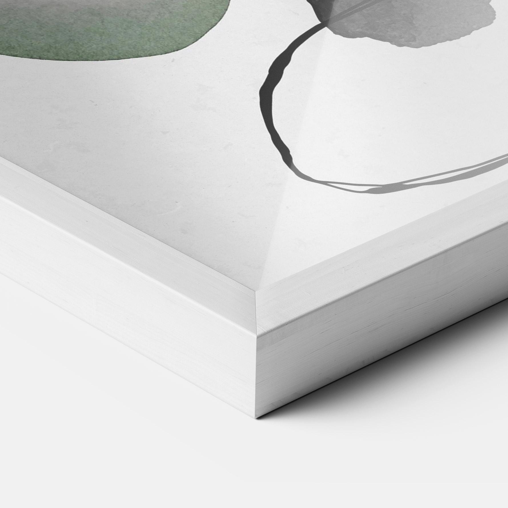 Gerahmte Poster Green Watercolor mockup 3