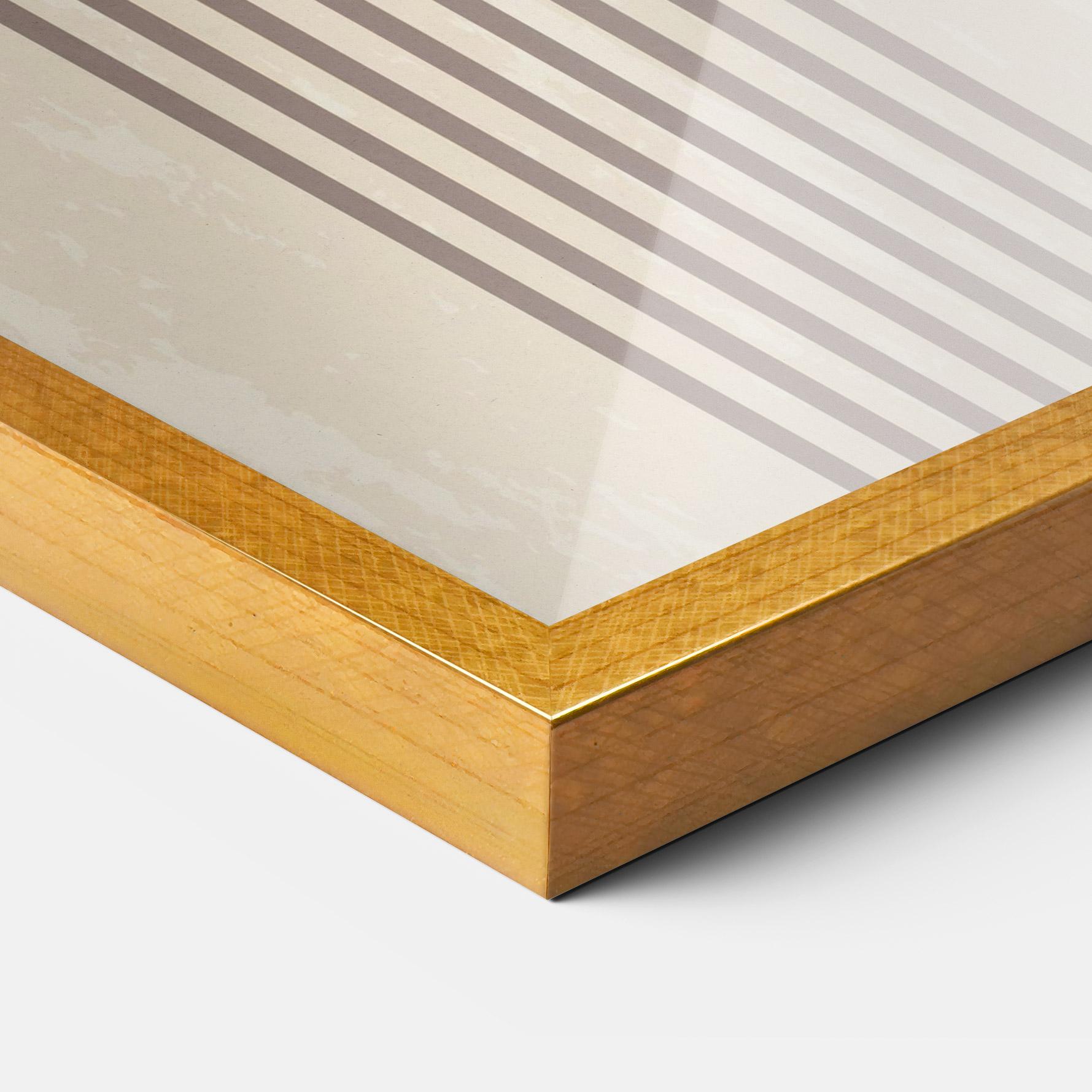 Gerahmte Poster Cream Blue Circles mockup 3