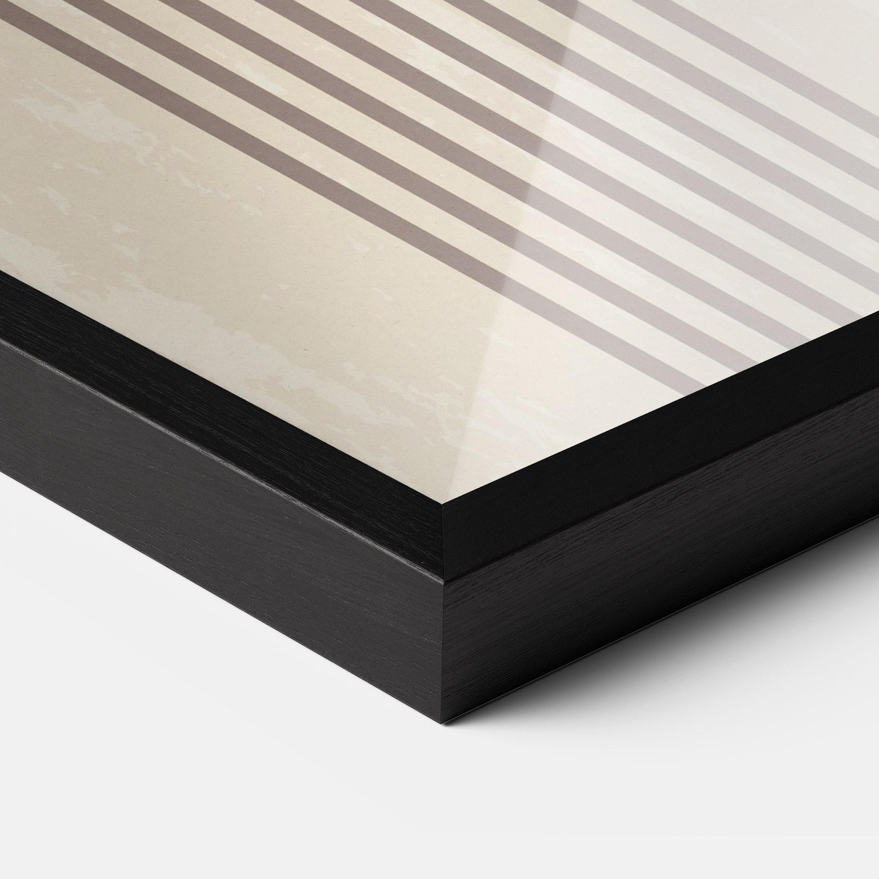 Gerahmte Poster Cream Blue Circles mockup 3